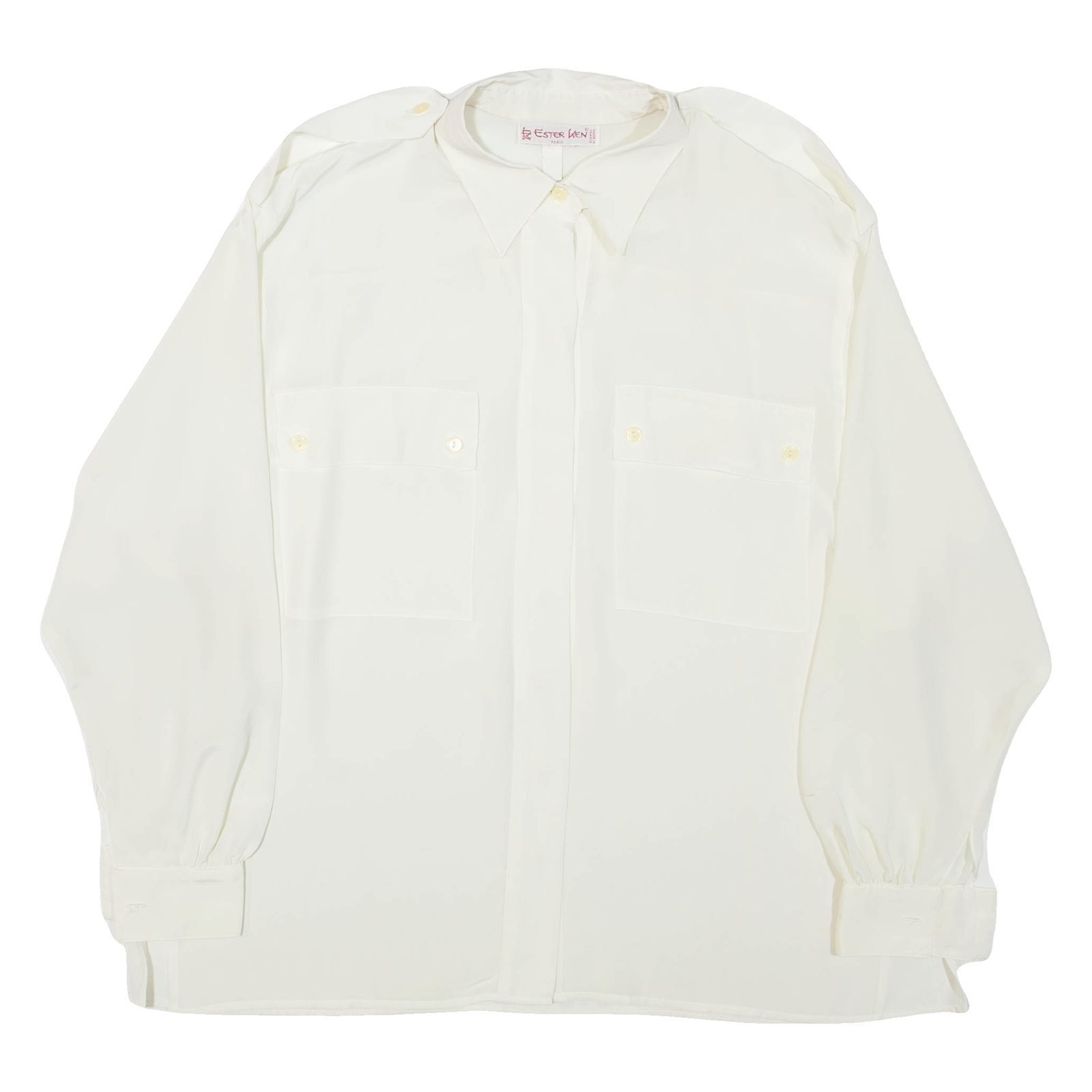 Buy ESTER KEN PARIS Womens Shirt White Collared Long Sleeve XL Refurbished - $16.89 ESTER KEN PARIS Womens Shirt White Collared Long Sleeve XL Refurbished - N/A refurbished available on Cerqular