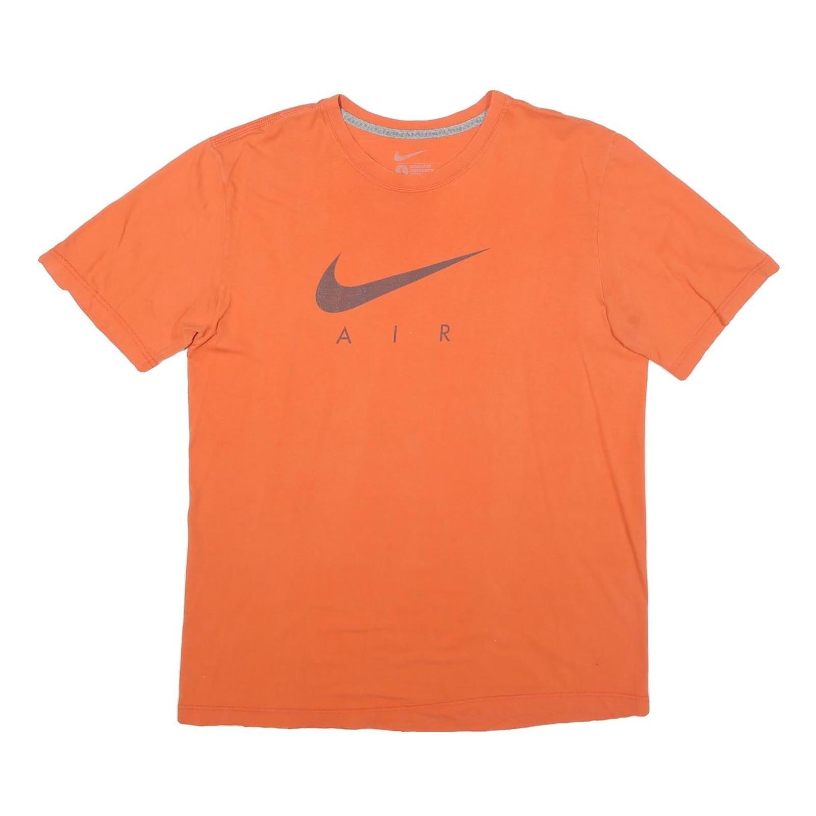 Buy NIKE Mens Orange Air Graphic T-Shirt L Short Sleeve Crew Neck Cotton Blend Refurbished - $16.89 NIKE Mens Orange Air Graphic T-Shirt L Short Sleeve Crew Neck Cotton Blend Refurbished - N/A refurbished available on Cerqular
