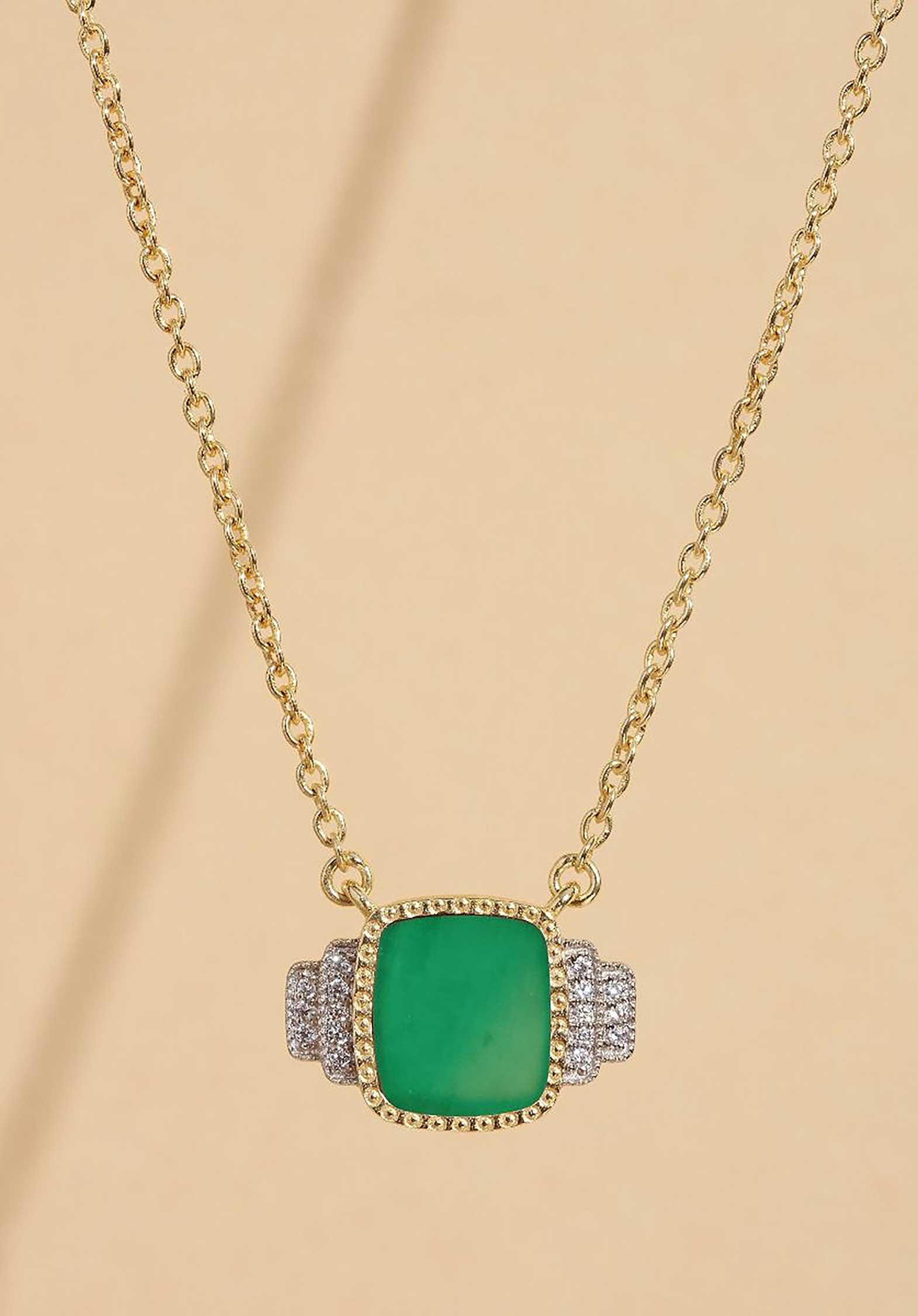 Necklace Kara Necklace Green-Onyx | Color: GREEN ONYX | Size: U Refurbished - N/A (I could not find a well-known brand with this name refurbished available on Cerqular