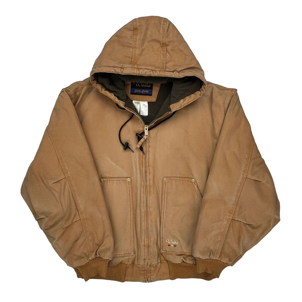 Zero-Zone Walls Jacket - XL Brown Cotton Refurbished - Thrifted (note: this is a term often used to describe second- refurbished available on Cerqular