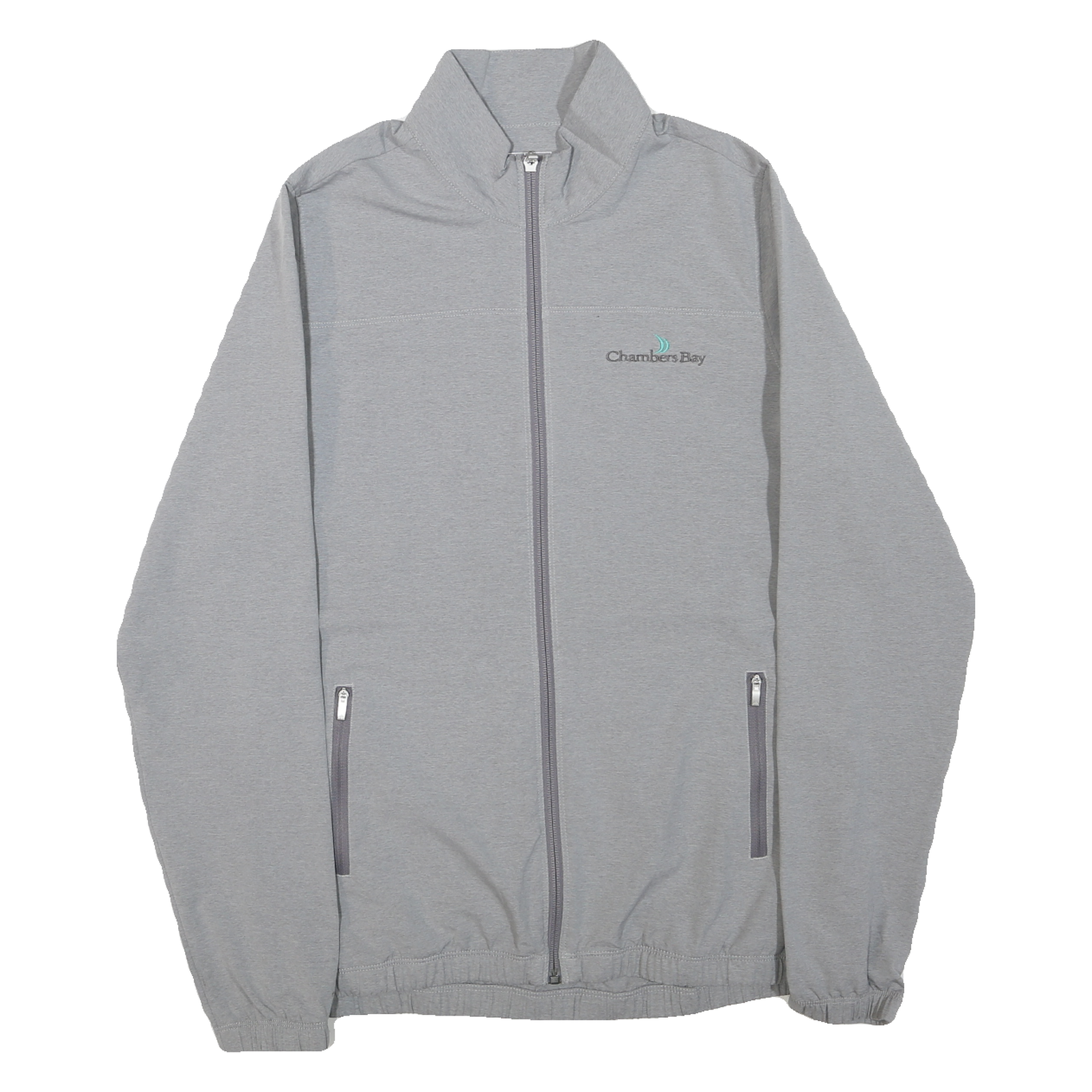 ADIDAS Mens Grey Polyester Blend Track Jacket M Plain Zip Lightweight Casual Refurbished - N/A refurbished available on Cerqular