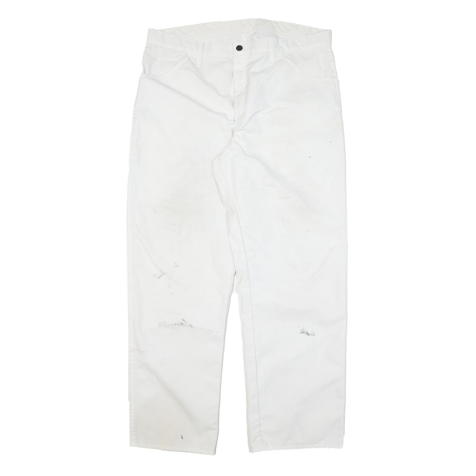 Buy DICKIES Mens Cotton Blend White Regular Straight Trousers W36 L31 Workwear Zip Refurbished - $31.19 DICKIES Mens Cotton Blend White Regular Straight Trousers W36 L31 Workwear Zip Refurbished - N/A refurbished available on Cerqular