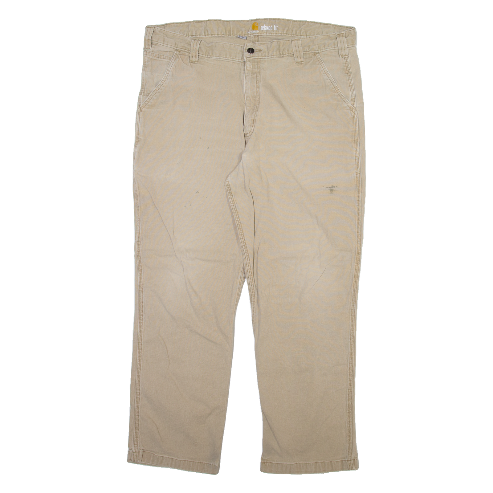 CARHARTT Mens Trousers Beige Relaxed Straight W40 L30 Refurbished - N/A refurbished available on Cerqular