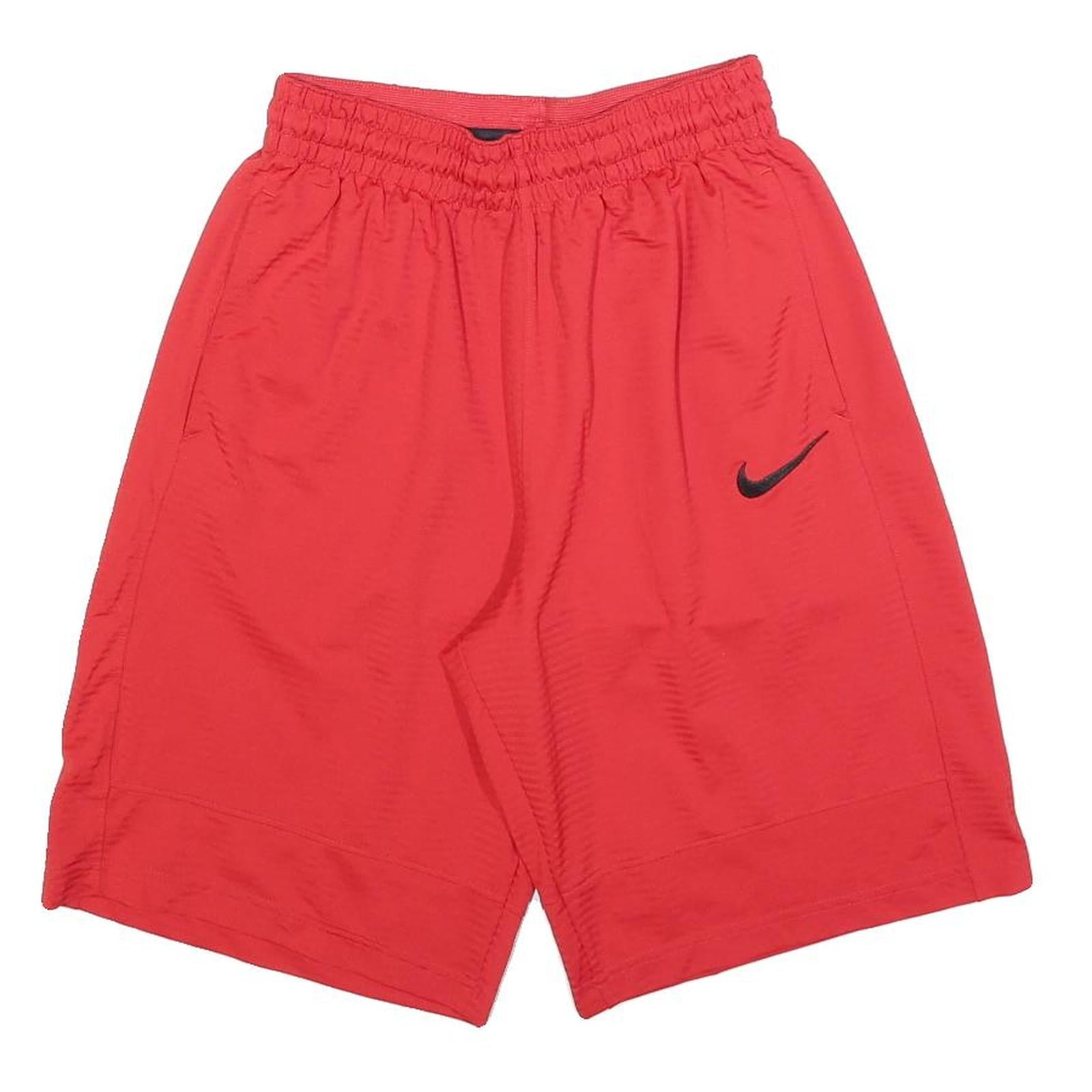 NIKE Mens Red Sports Casual Shorts S W25 Lightweight Polyester Athletic Refurbished - N/A refurbished available on Cerqular