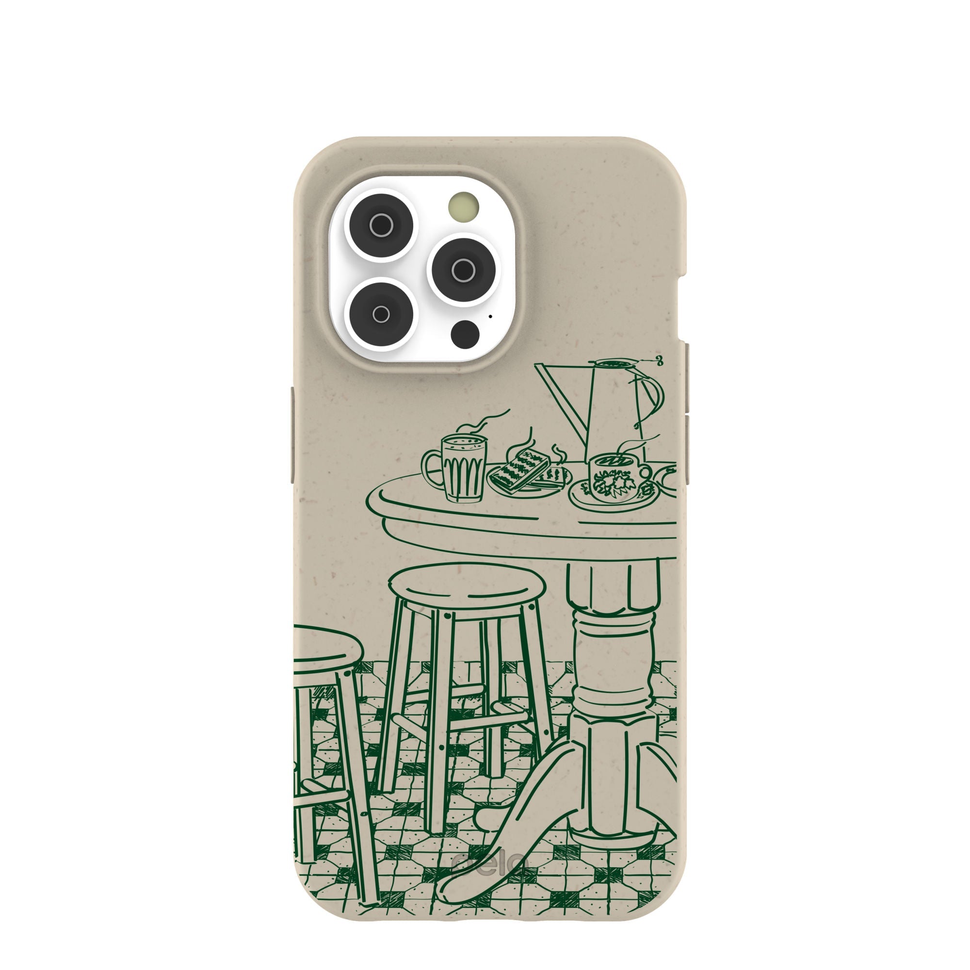 London Fog Brunch iPhone 14 Pro Case Refurbished - Pela Case refurbished available on Cerqular