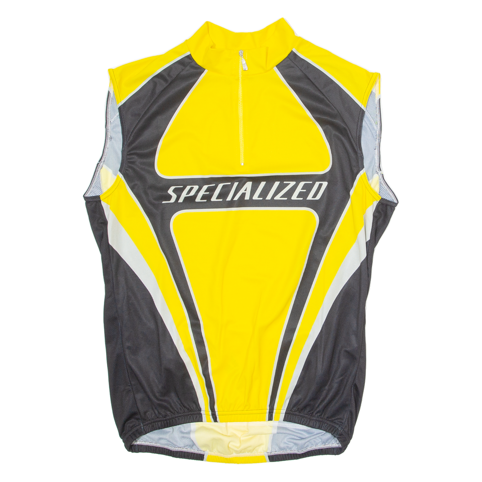 SPECIALIZED Cycling Mens Jersey Yellow Sleeveless 1/4 Zip 2XL Refurbished - N/A refurbished available on Cerqular