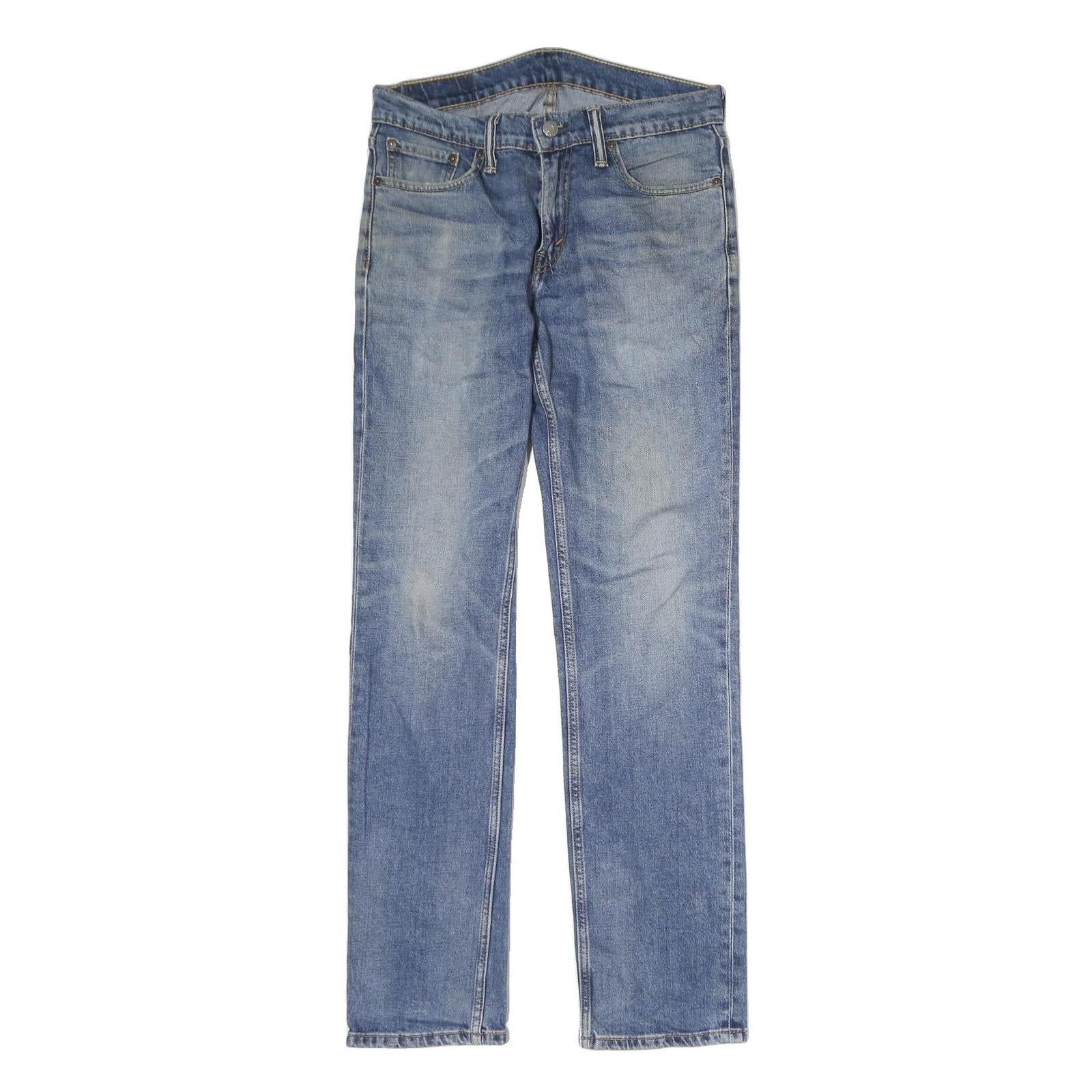 LEVI'S 511 Mens Jeans Blue Regular Slim Denim Medium W30 L32 Classic Zip Zip Fly Refurbished - N/A refurbished available on Cerqular