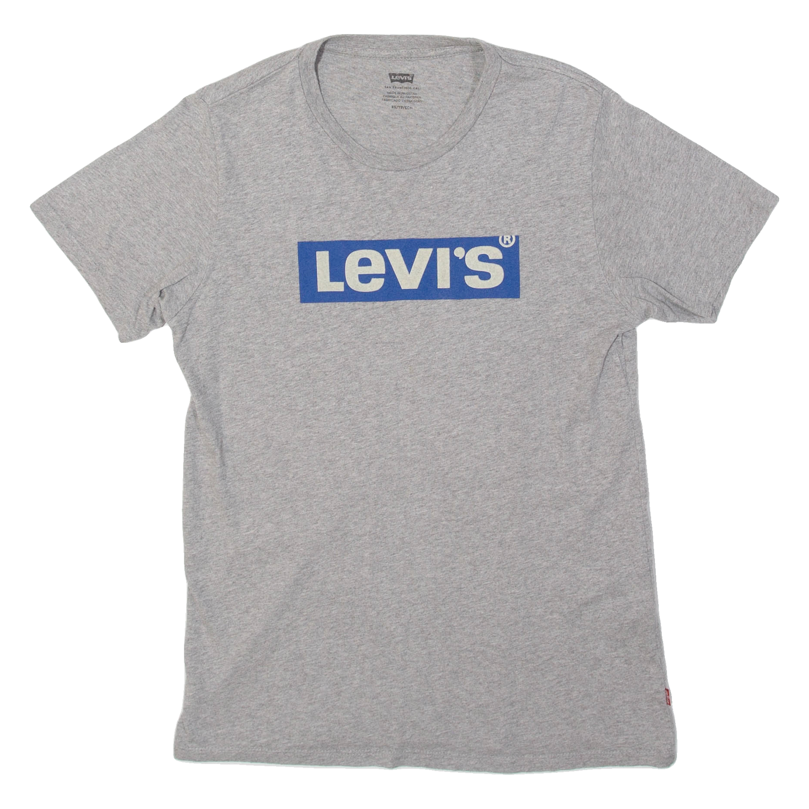 LEVI'S Mens T-Shirt Grey XS Refurbished - N/A refurbished available on Cerqular
