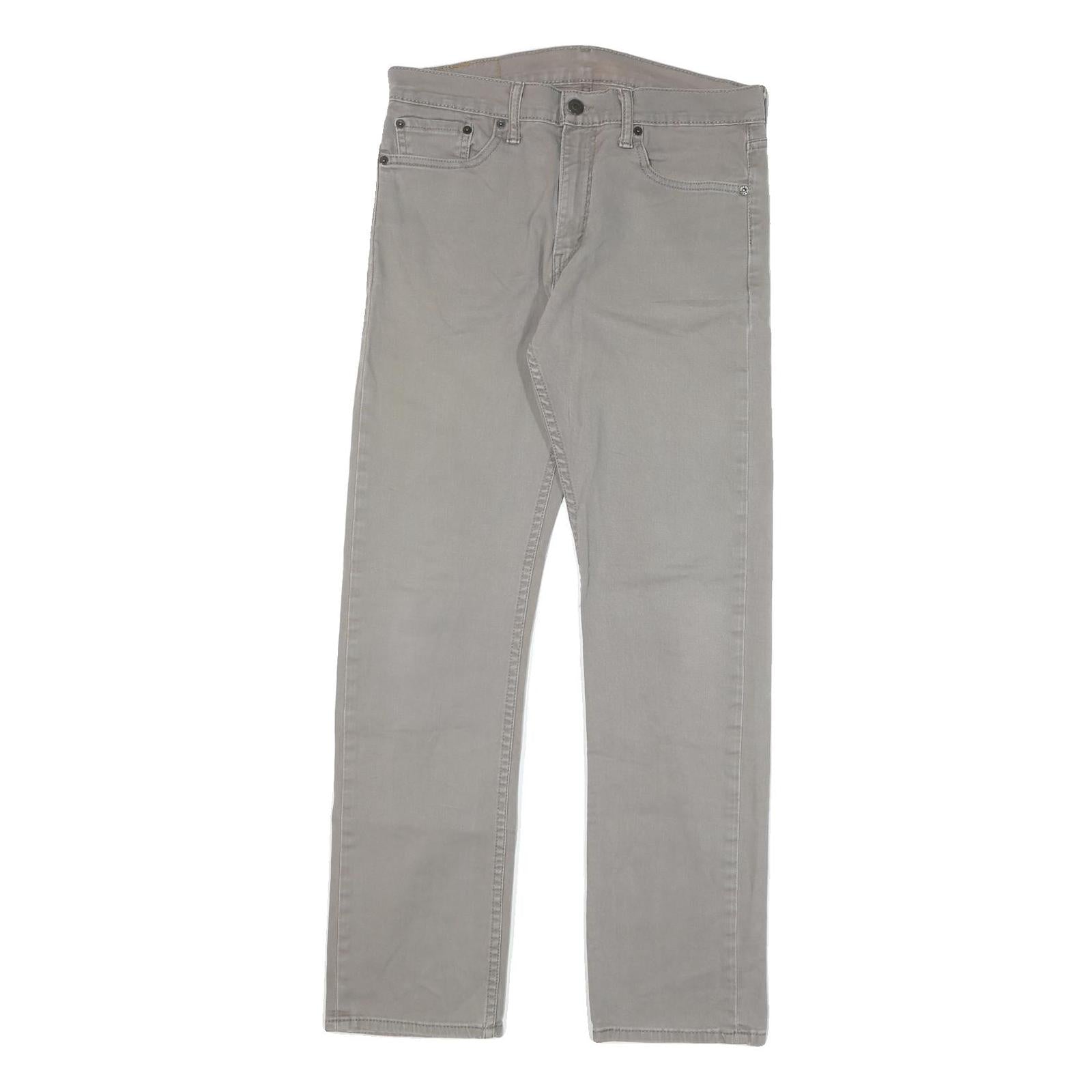 LEVI'S 510 Mens Jeans Grey Slim Skinny Denim W31 L30 Classic Cotton Blend Zip Refurbished - N/A refurbished available on Cerqular