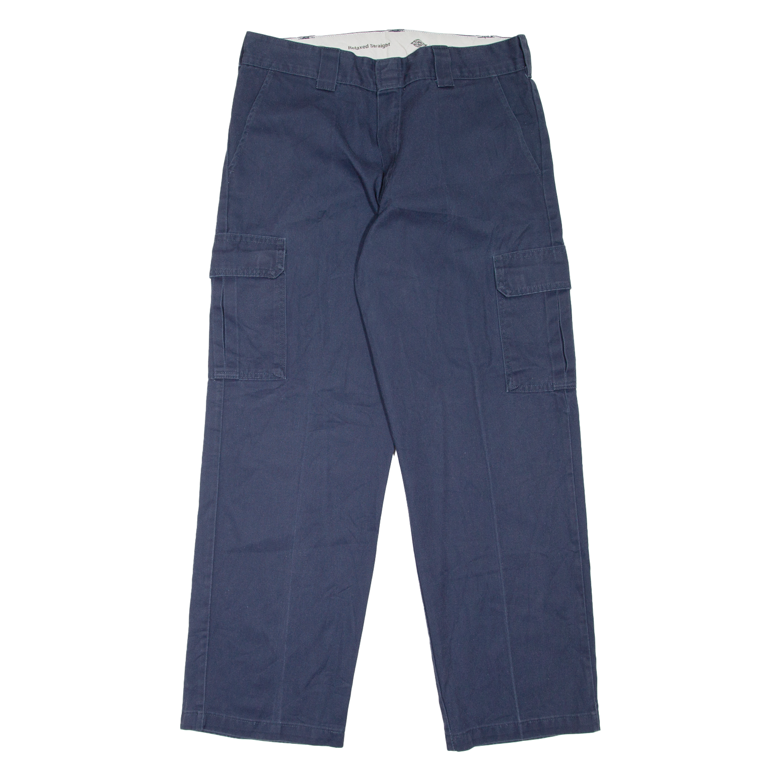DICKIES Cargo Style Workwear Mens Trousers Blue Relaxed Straight W36 L32 Refurbished - N/A refurbished available on Cerqular