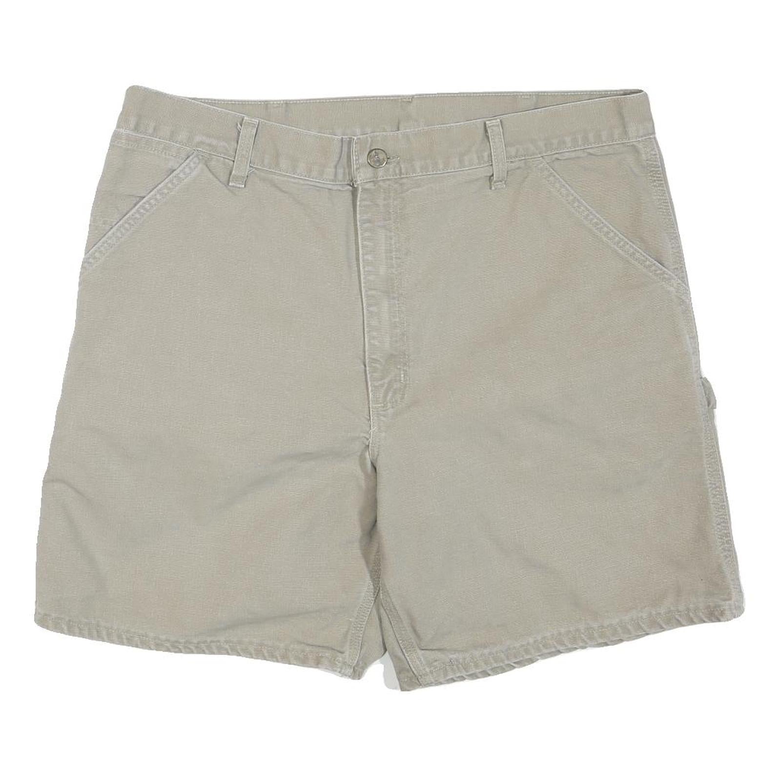 CARHARTT Mens Shorts Beige Casual XL W38 Workwear Durable Polyester Blend Refurbished - N/A refurbished available on Cerqular