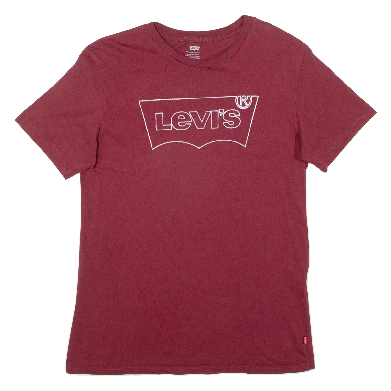 LEVI'S Mens T-Shirt Brown S Refurbished - N/A refurbished available on Cerqular