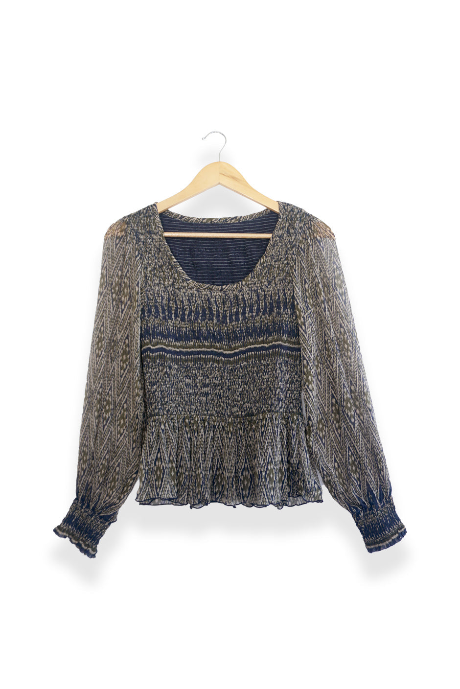 Stella Top in Olive Ikat | Size: M Refurbished - N/A (Paneros is not a known clothing brand. It is possible refurbished available on Cerqular