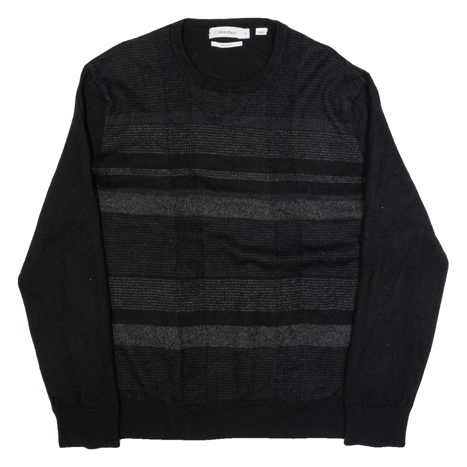 Buy CALVIN KLEIN Womens Patterned Jumper Black Check Tight Knit Wool XL Refurbished - $42.89 CALVIN KLEIN Womens Patterned Jumper Black Check Tight Knit Wool XL Refurbished - N/A refurbished available on Cerqular