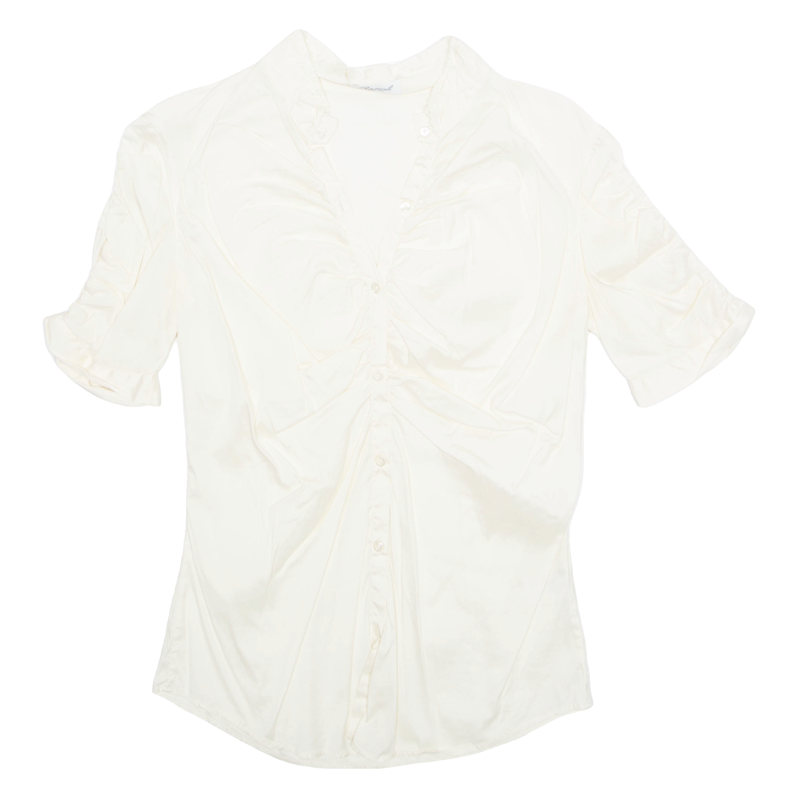 PETRUCCIOLI Womens Top Cream V-Neck Silk M Refurbished - N/A refurbished available on Cerqular