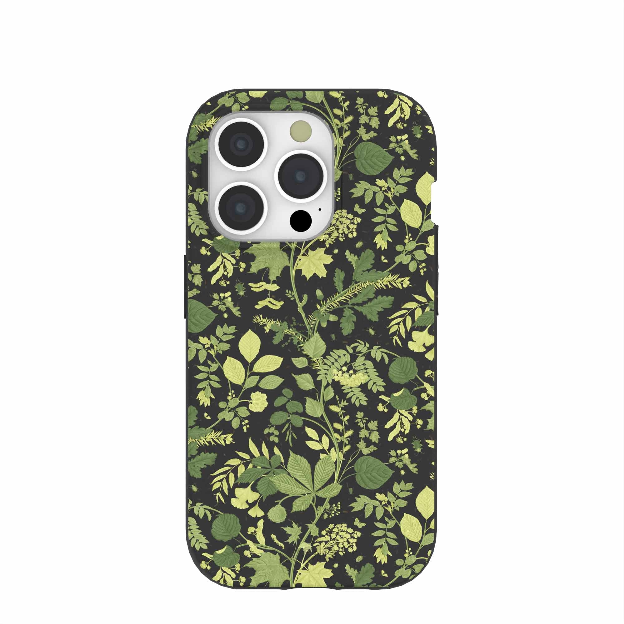 Black Evergreen iPhone 15 Pro Case Refurbished - Pela Case refurbished available on Cerqular