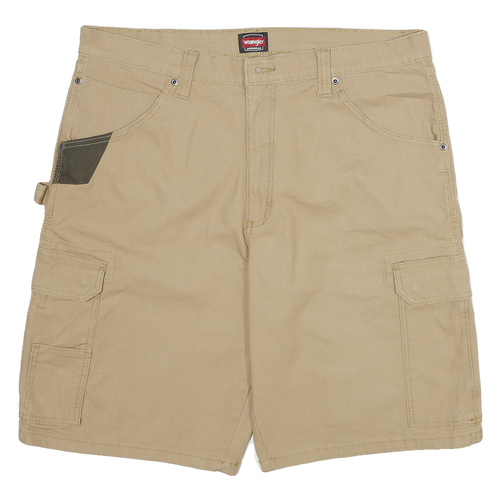 WRANGLER Mens Shorts Beige XL W36 Casual Cargo Multiple Pockets Durable Refurbished - N/A refurbished available on Cerqular