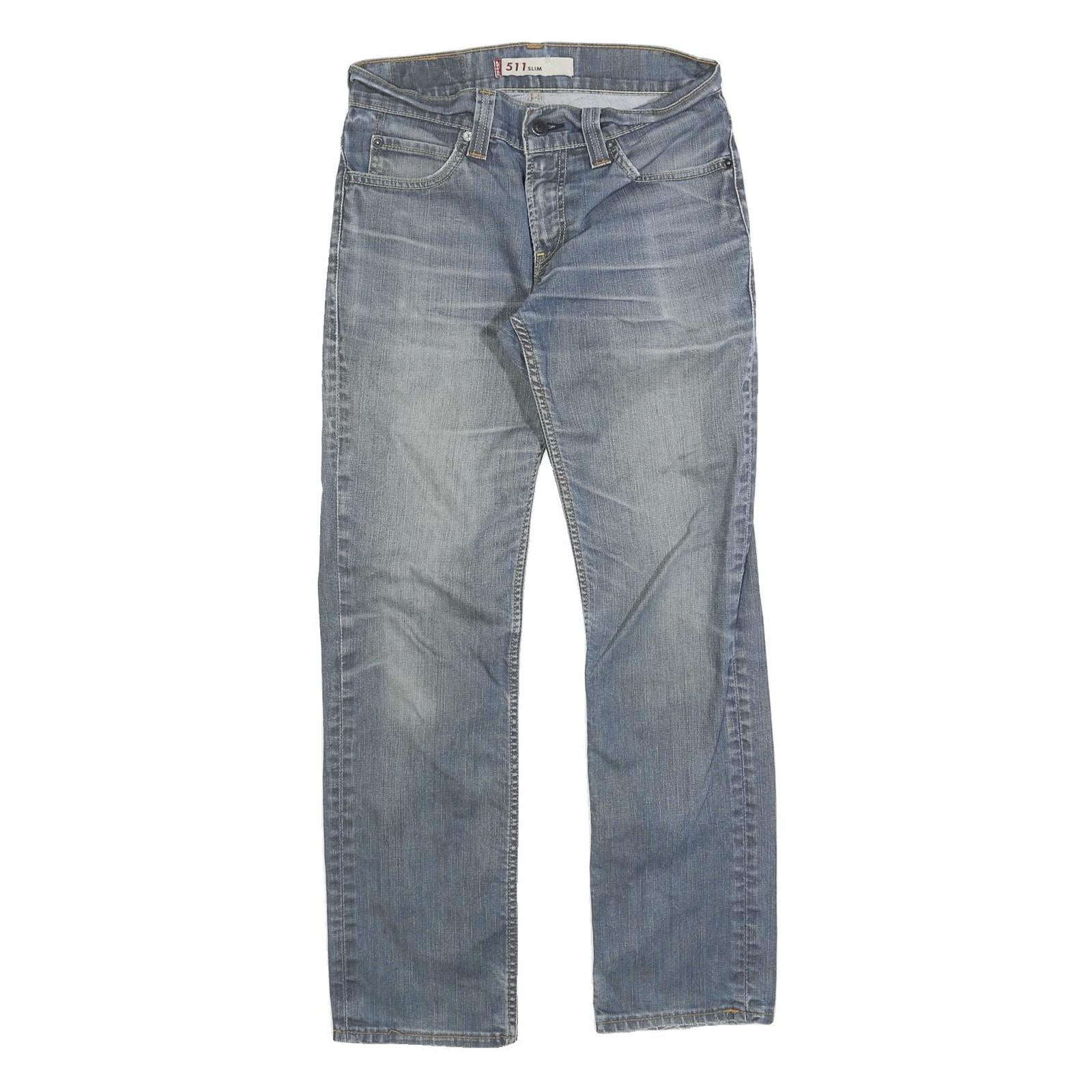 LEVI'S 511 Slim Mens Jeans Blue Slim Slimming Denim Medium W31 L29 Classic Fit Refurbished - N/A refurbished available on Cerqular