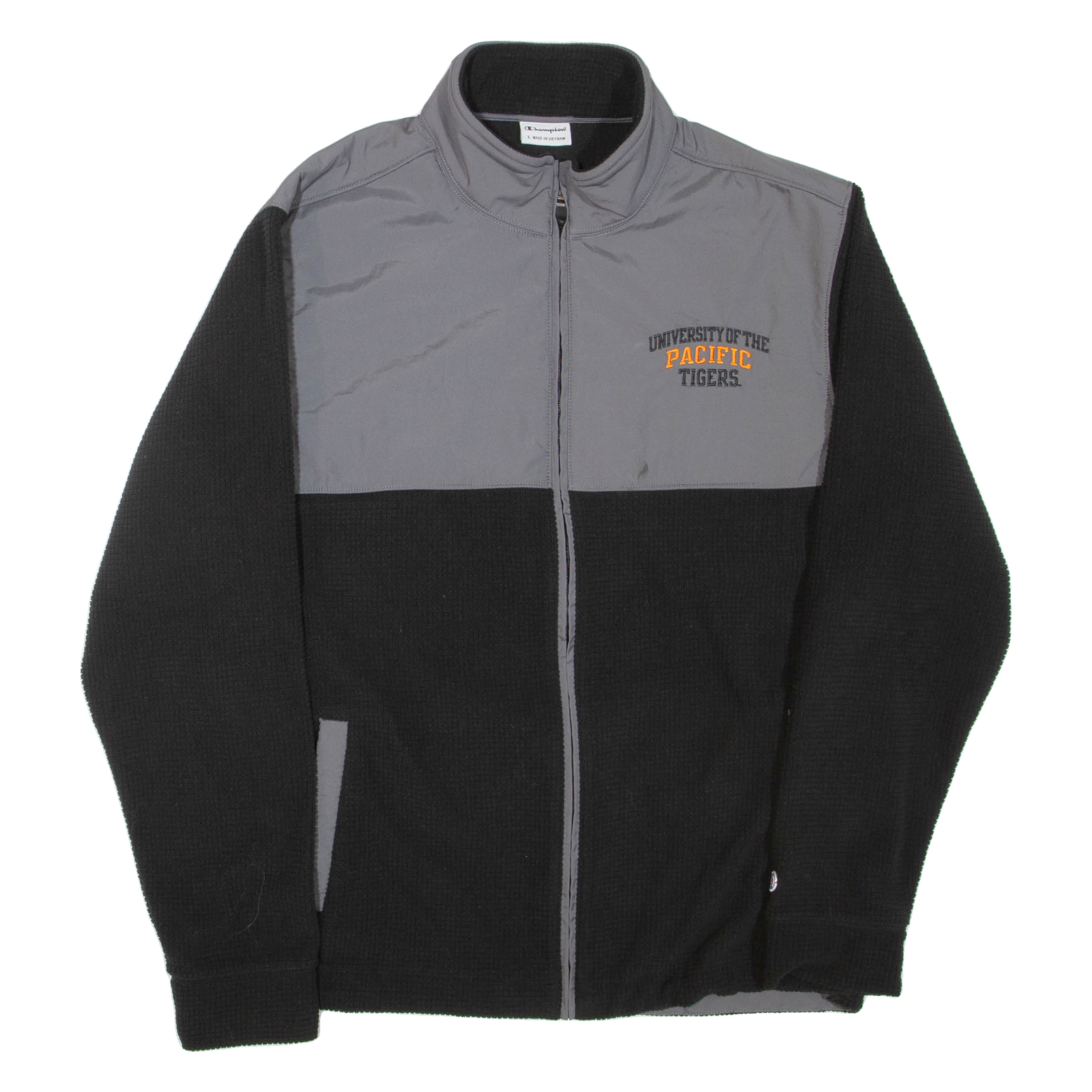 CHAMPION University Of The Pacific Tigers Mens Track Jacket Black L Refurbished - N/A refurbished available on Cerqular