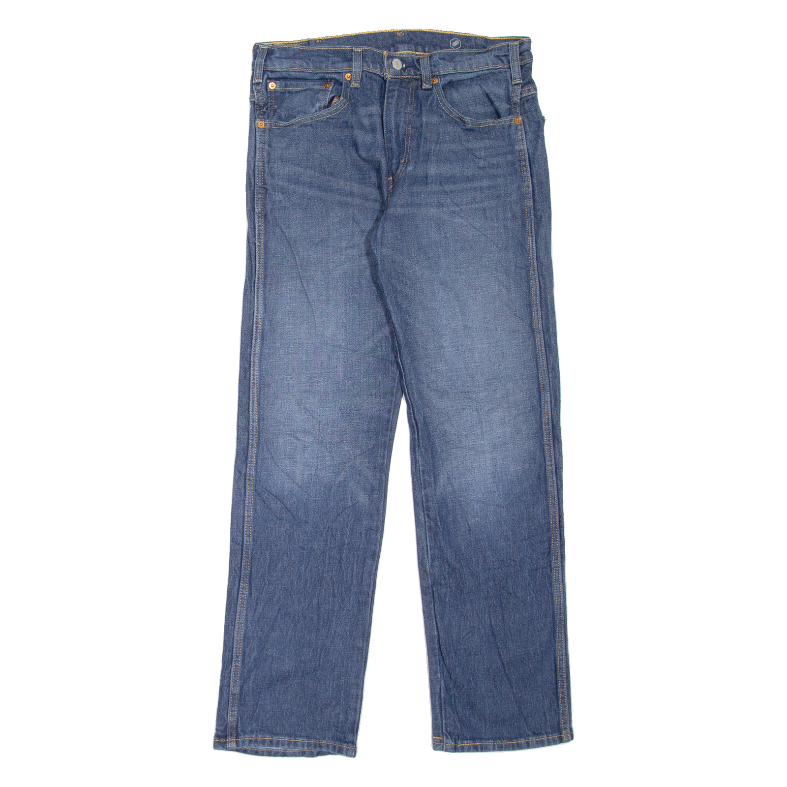 LEVI'S Mens Jeans Blue Regular Straight Stone Wash W32 L32 Refurbished - N/A refurbished available on Cerqular
