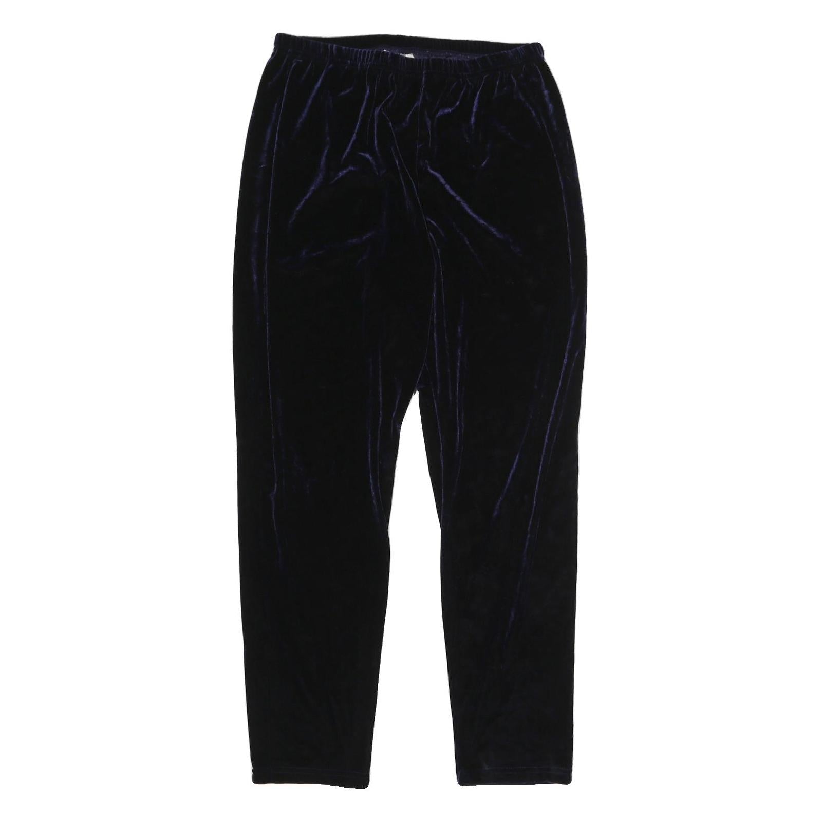 KATHIE LEE Womens Polyester Blend Black Slim Trousers W28 L28 Velvet Soft Refurbished - N/A refurbished available on Cerqular