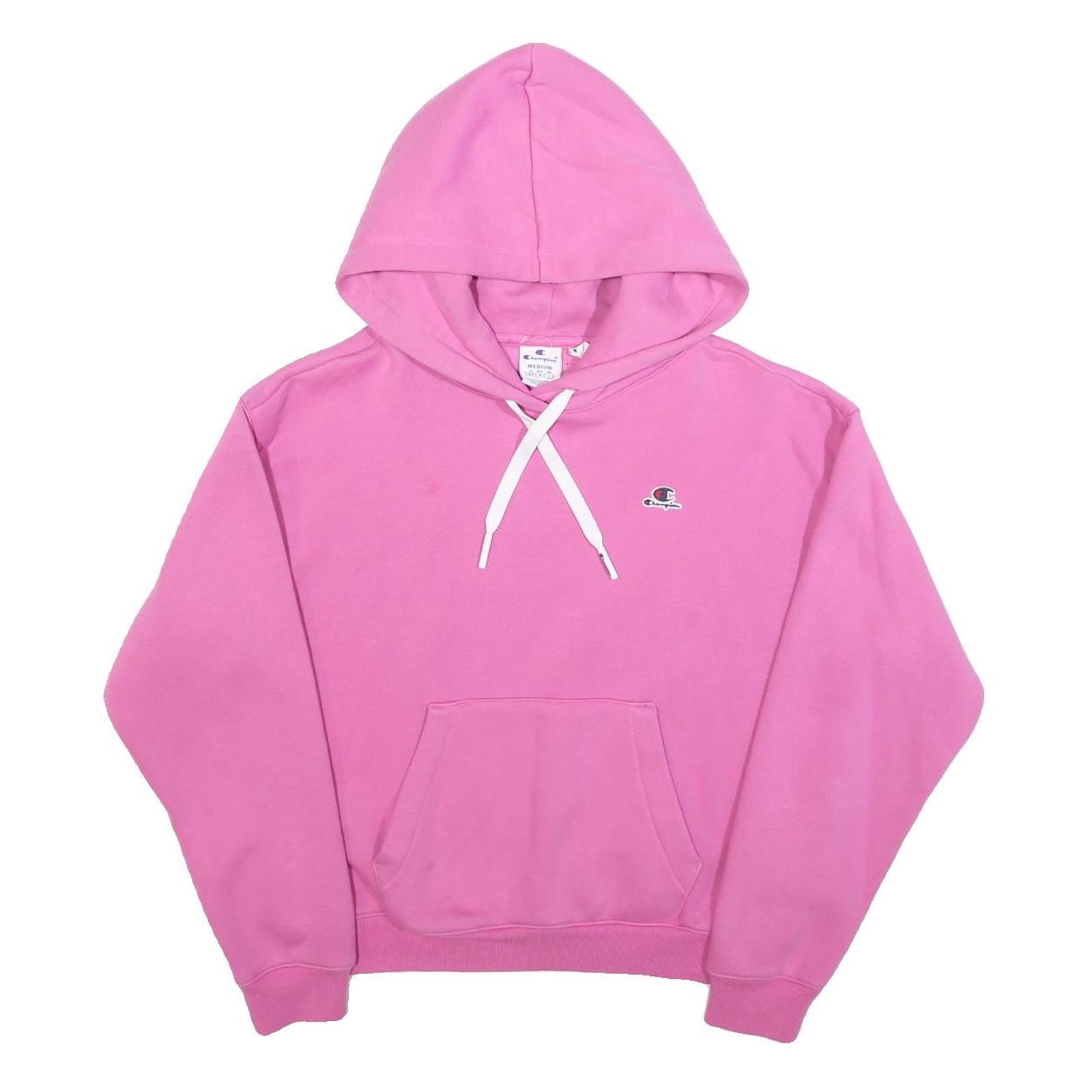 CHAMPION Womens Pink Pullover Hoodie M Cotton Blend Casual Refurbished - N/A refurbished available on Cerqular
