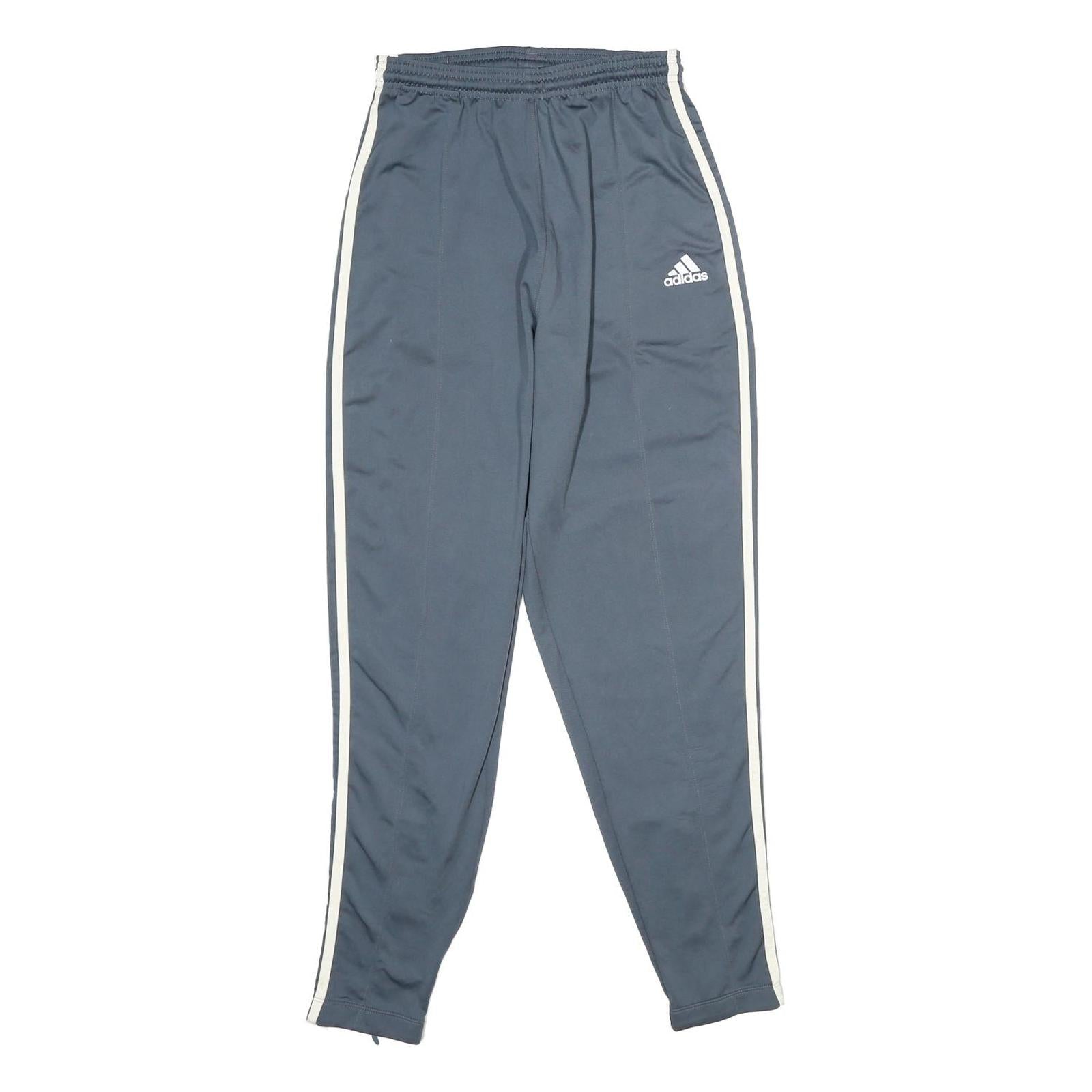 ADIDAS Mens Joggers Blue & White Slim Tapered S W24 L28 Track Pants Refurbished - N/A refurbished available on Cerqular