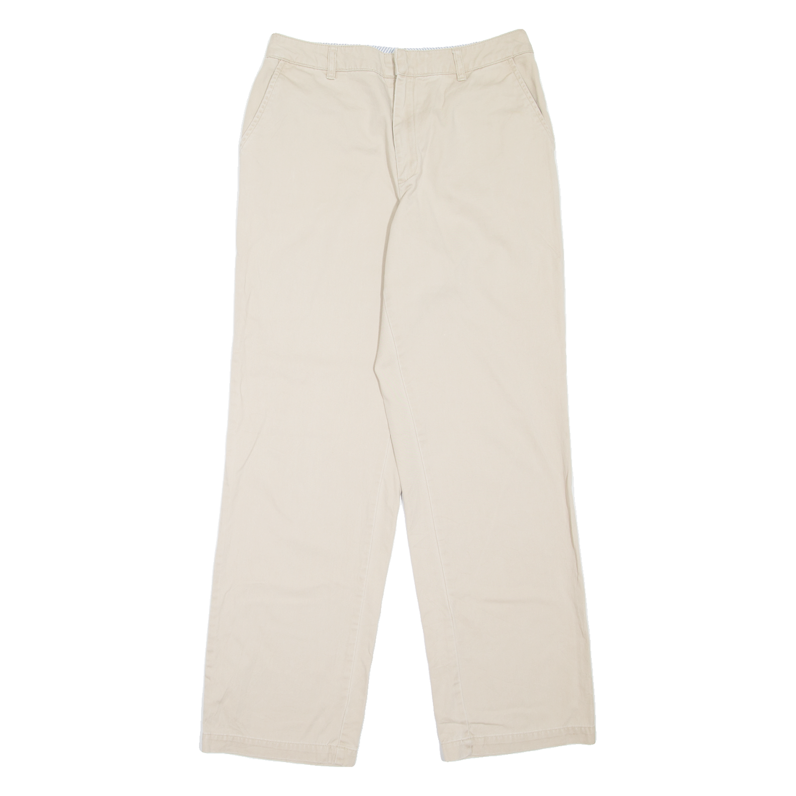 TOMMY HILFIGER Chino Womens Trousers Beige Relaxed Straight W28 L29 Refurbished - N/A refurbished available on Cerqular