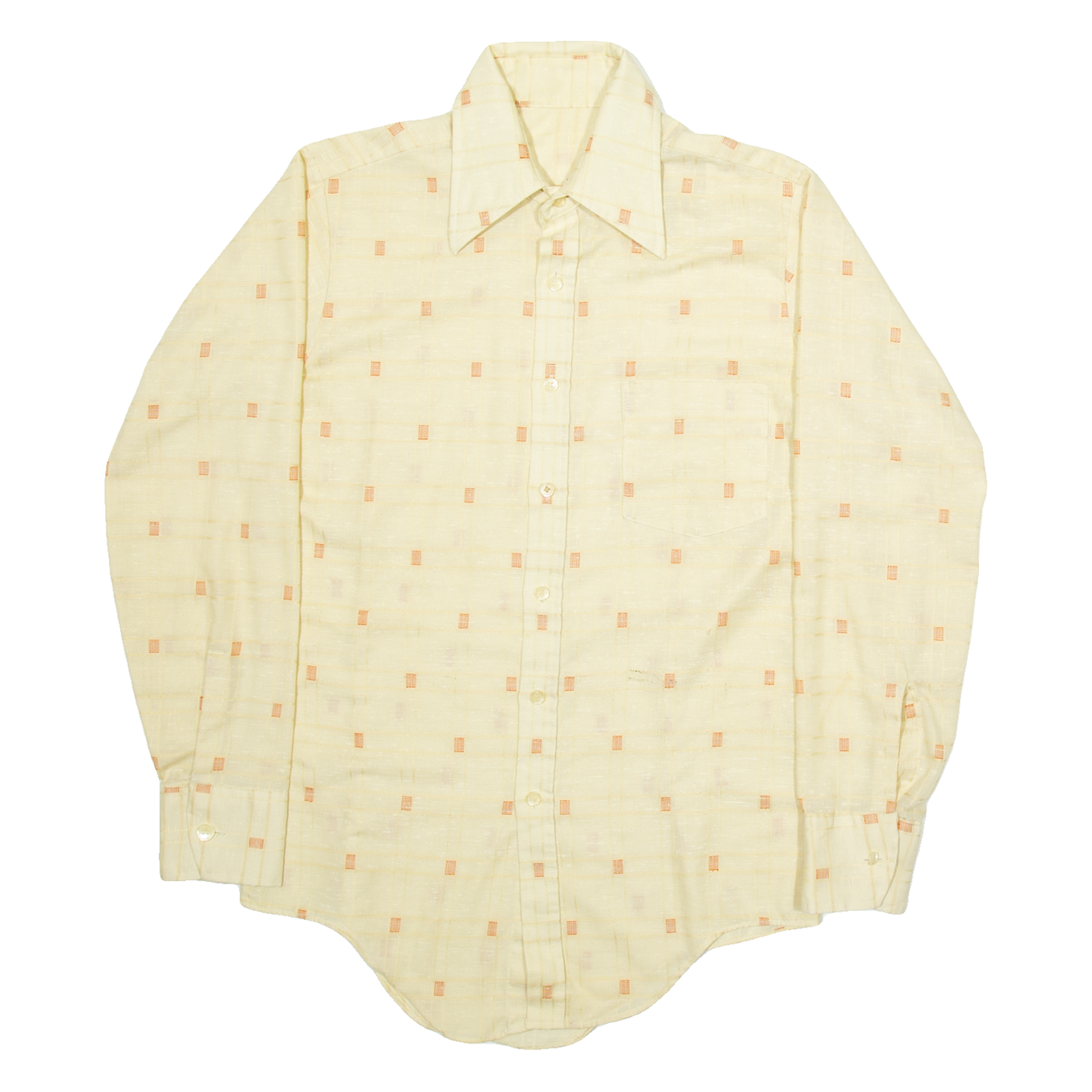 Womens Shirt Orange Geometric Long Sleeve M Refurbished - N/A refurbished available on Cerqular