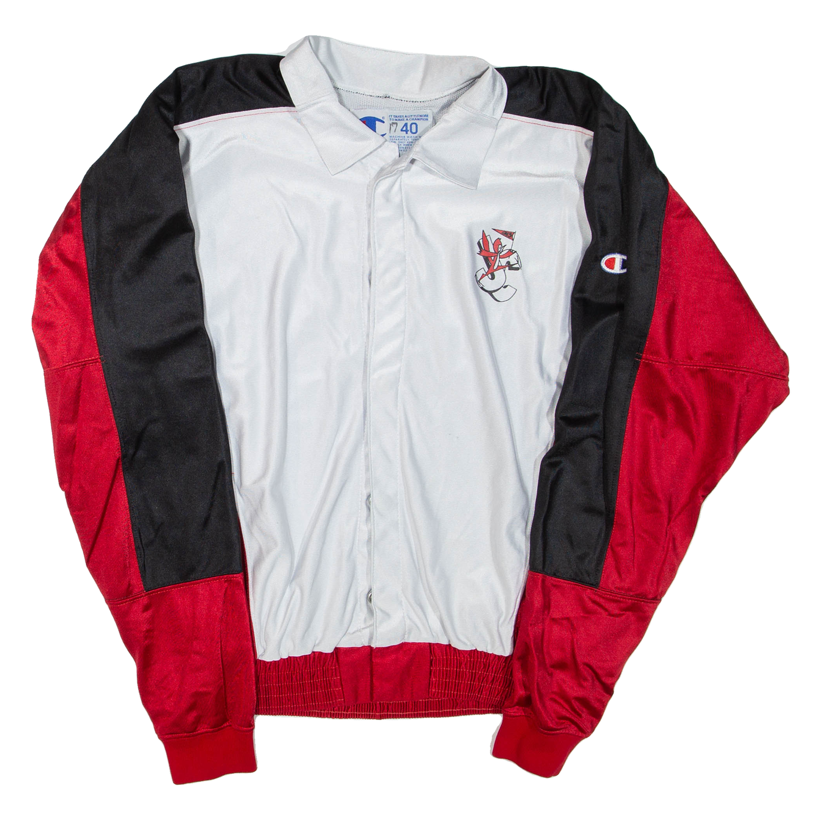 CHAMPION Jeff City Mens Track Jacket Red Colourblock XL Refurbished - N/A refurbished available on Cerqular