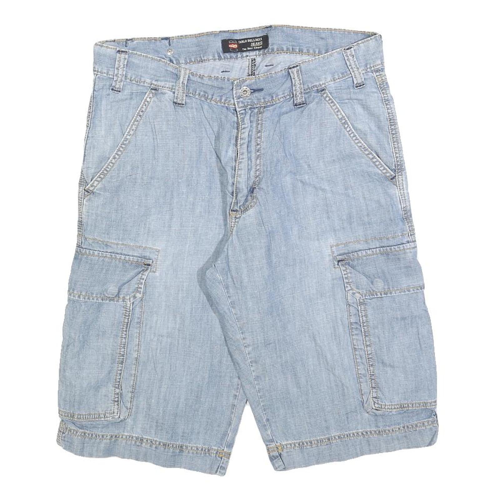 Buy CARLO BELLUCCI Mens Shorts Blue Cargo Plain M W32 Casual Cotton Blend Refurbished - $18.19 CARLO BELLUCCI Mens Shorts Blue Cargo Plain M W32 Casual Cotton Blend Refurbished - N/A refurbished available on Cerqular