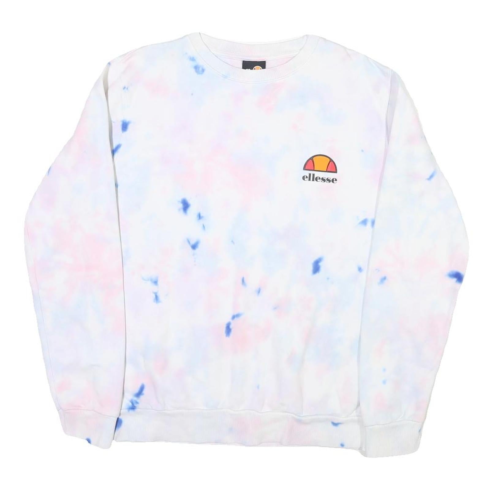 Buy ELLESSE Womens White Blue Pink Tie Dye Sweatshirt Crew Neck UK 10 Casual Refurbished - $33.79 ELLESSE Womens White Blue Pink Tie Dye Sweatshirt Crew Neck UK 10 Casual Refurbished - N/A refurbished available on Cerqular