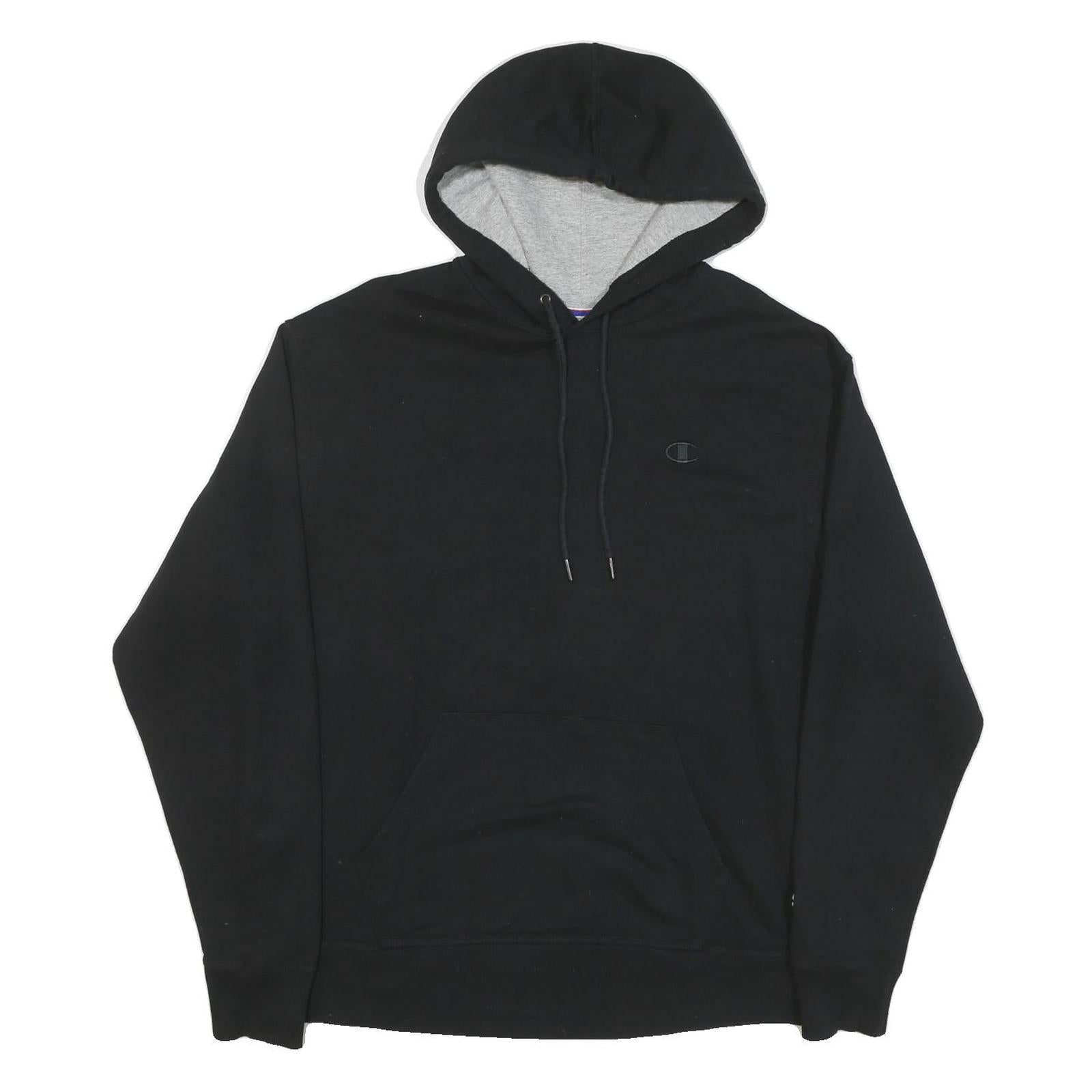 Buy CHAMPION Mens Black Hoodie L Cotton Blend Classic Pullover Pocket Logo Refurbished - $33.79 CHAMPION Mens Black Hoodie L Cotton Blend Classic Pullover Pocket Logo Refurbished - N/A refurbished available on Cerqular