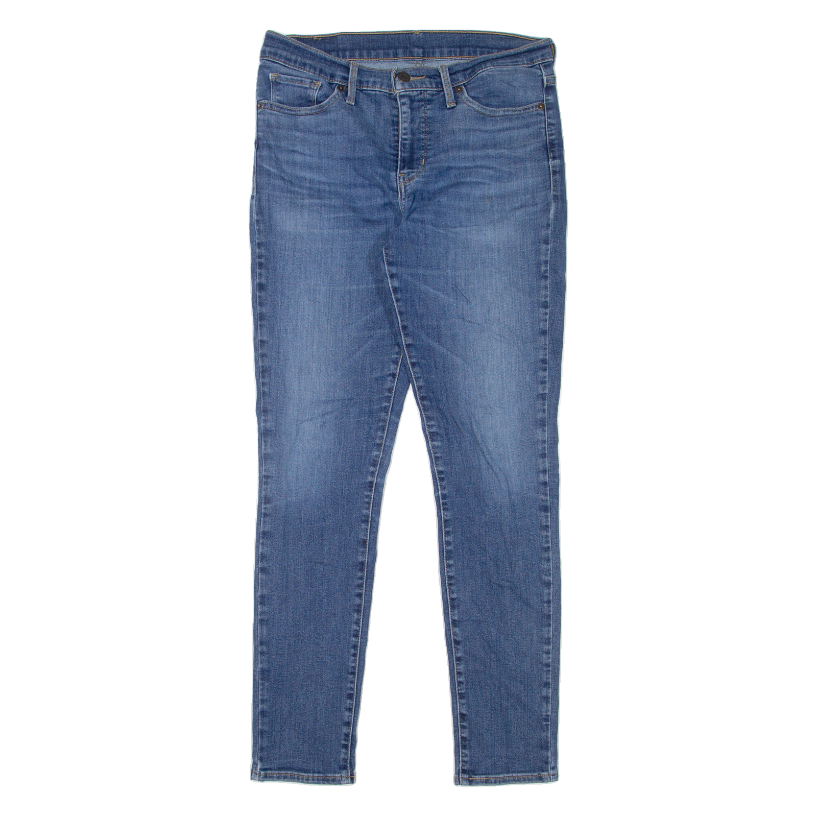 LEVI'S Womens Jeans Blue Slim Skinny Stone Wash W28 L30 Refurbished - N/A refurbished available on Cerqular