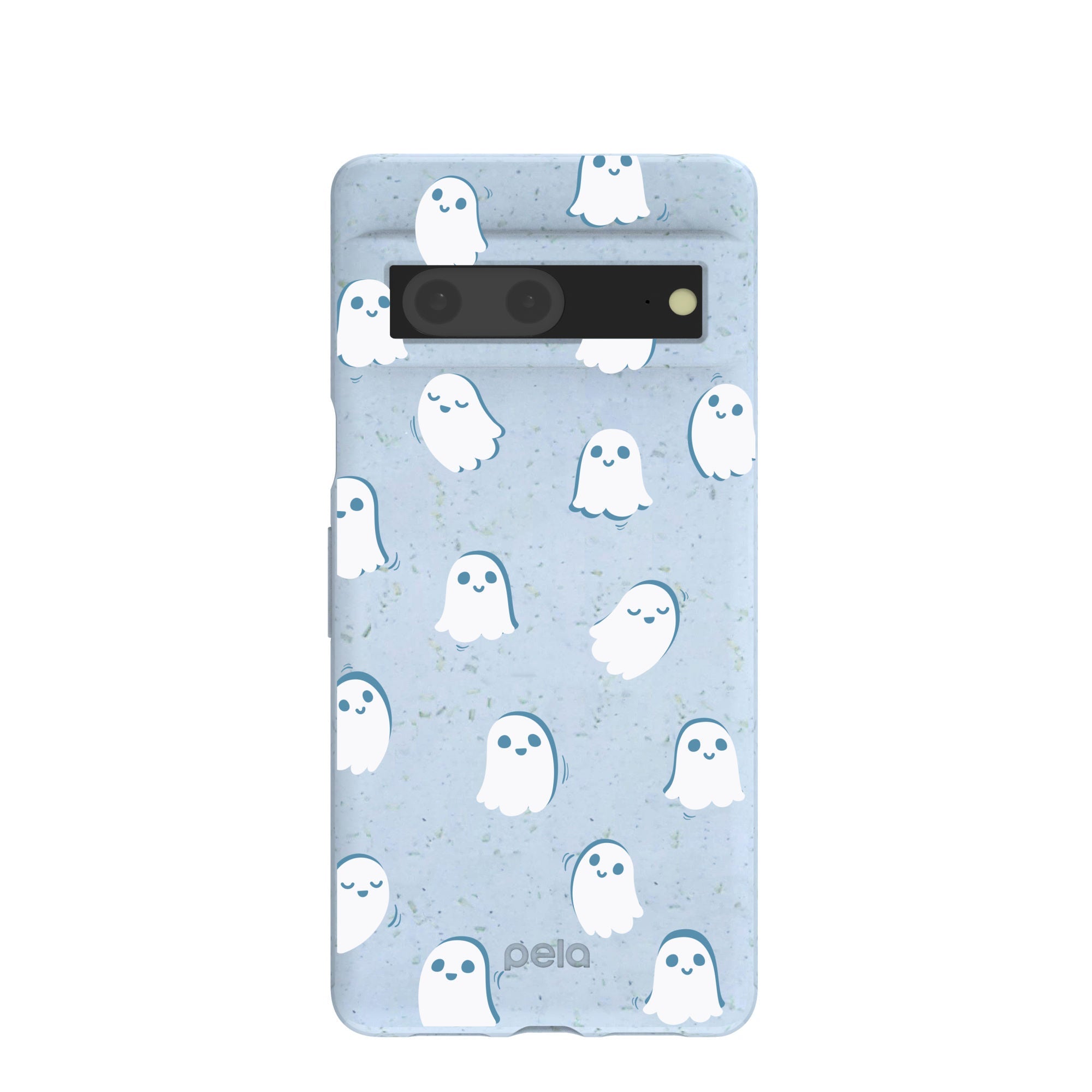Powder Blue Ghostly Google Pixel 7 Case Refurbished - Pela Case refurbished available on Cerqular