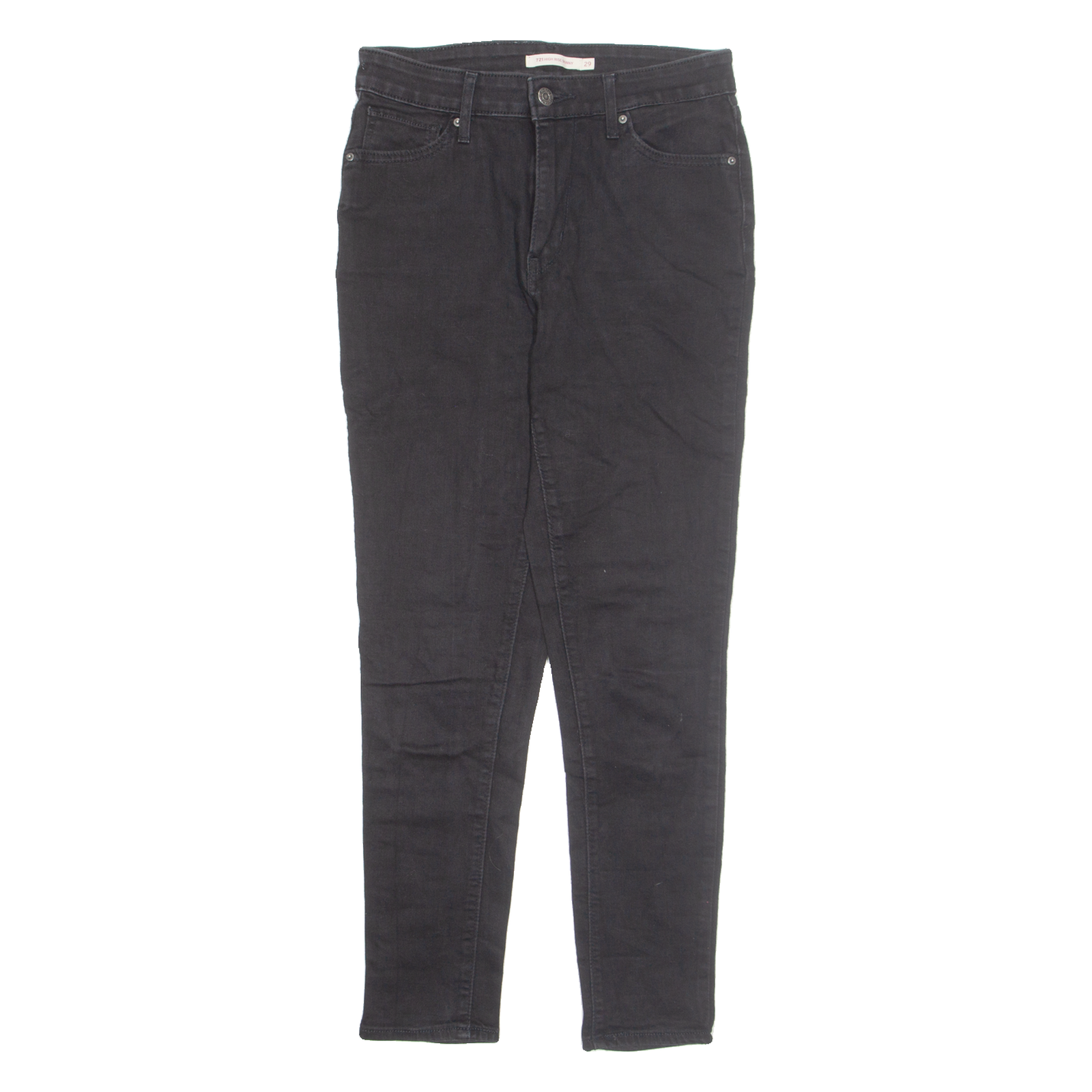 LEVI'S Womens Jeans Black Regular Skinny W29 L28 Refurbished - N/A refurbished available on Cerqular
