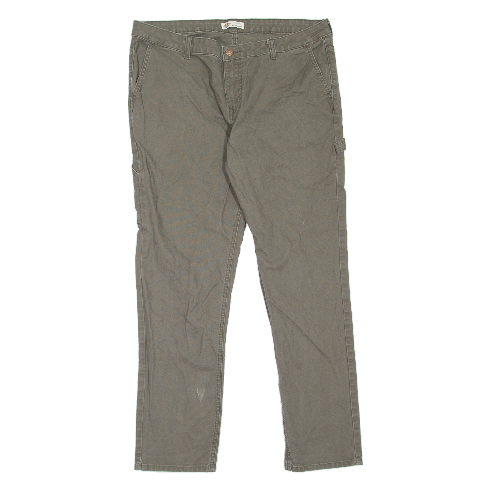 DICKIES Carpenter Workwear Womens Jeans Green Slim Tapered W36 L31 Refurbished - N/A refurbished available on Cerqular