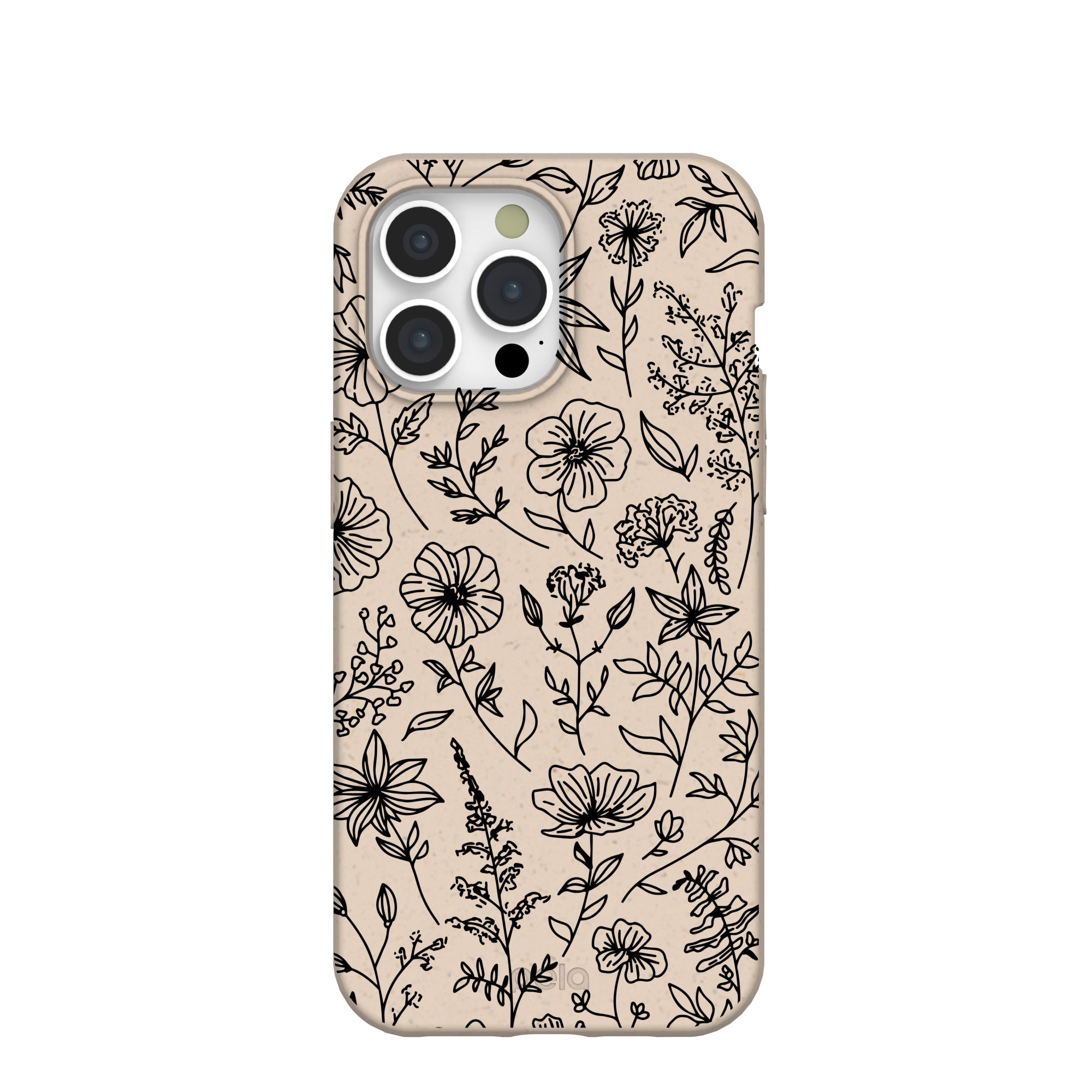 Seashell Wild Flower iPhone 15 Pro Max Case Refurbished - Pela Case refurbished available on Cerqular