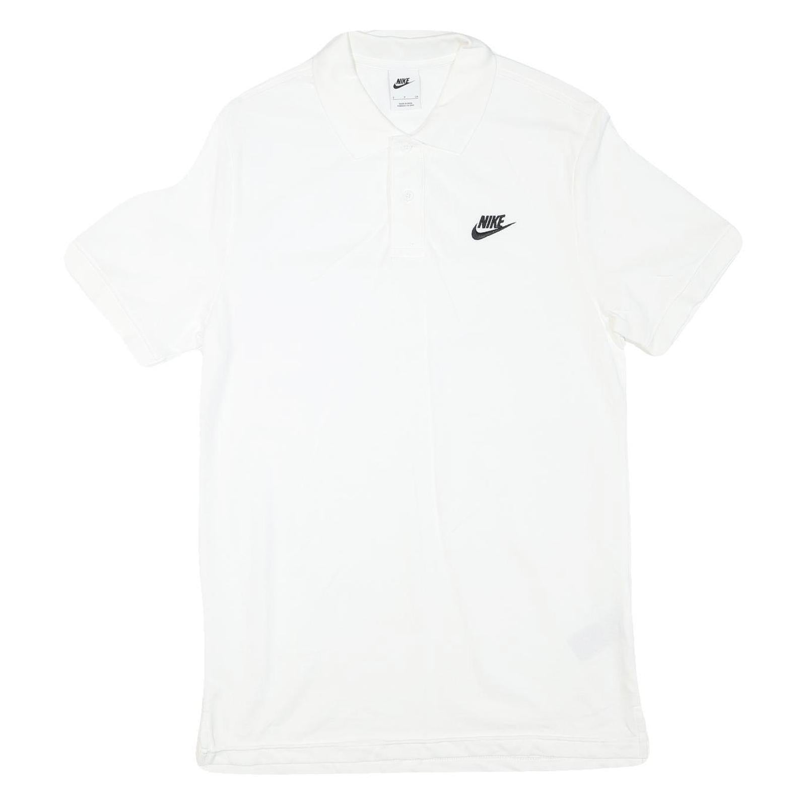 NIKE Mens White Short Sleeve Plain S Polo Shirt Cotton Blend Classic Refurbished - N/A refurbished available on Cerqular