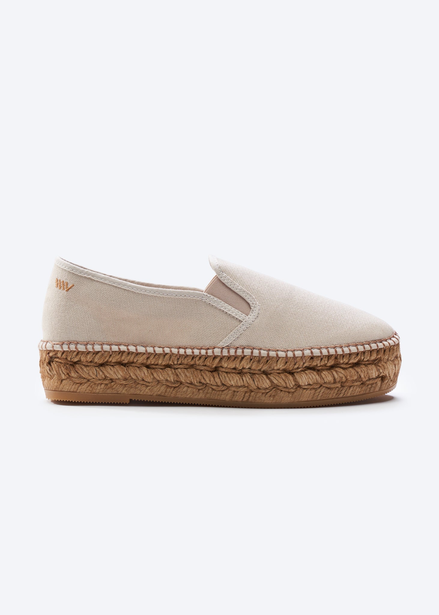 Castell Canvas Espadrille Platforms | Color: Beige | Size: 8 Refurbished - N/A refurbished available on Cerqular