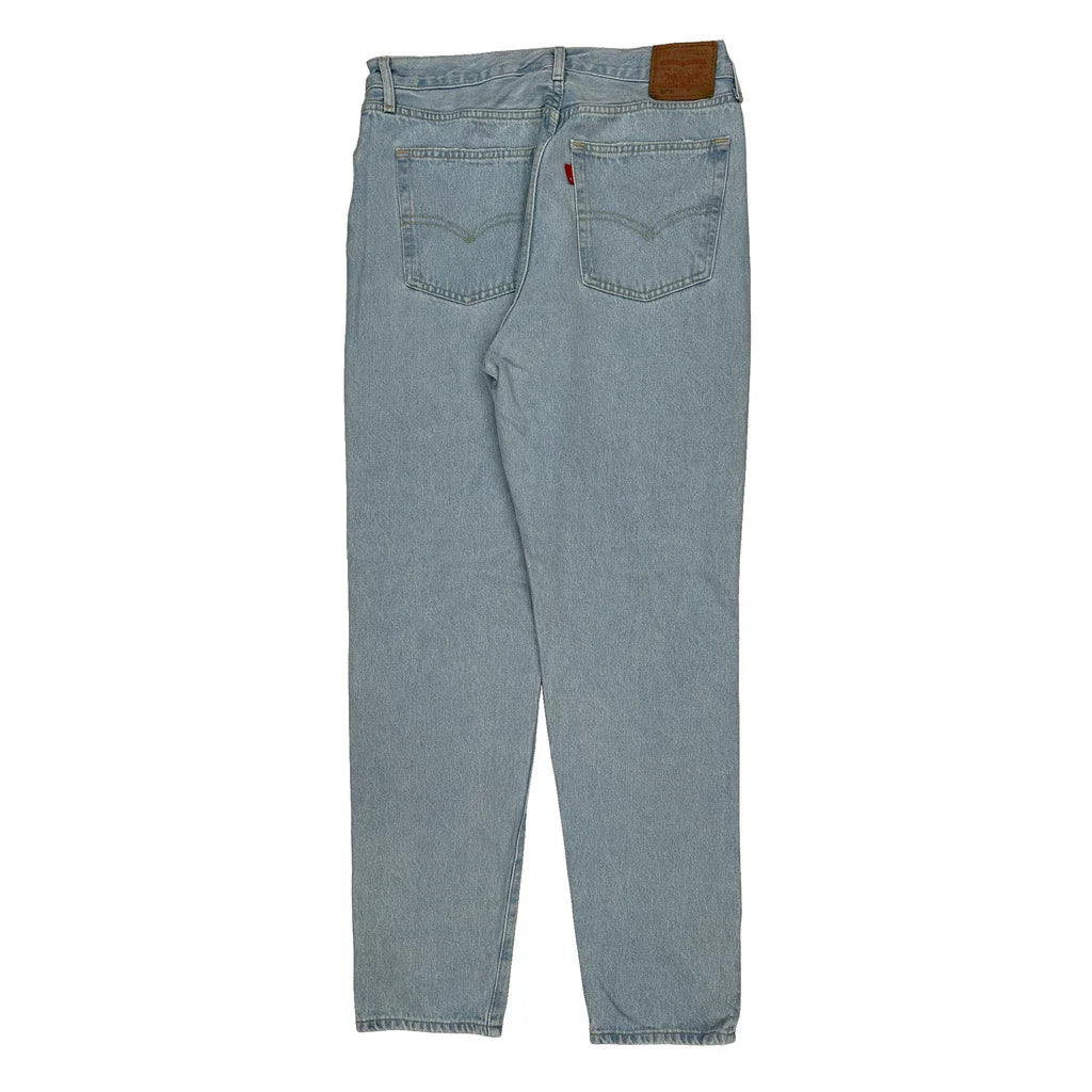 501 Levis Jeans - 32W 29L Light Wash Cotton Refurbished - Thrifted (note: this is a term often used to describe second- refurbished available on Cerqular