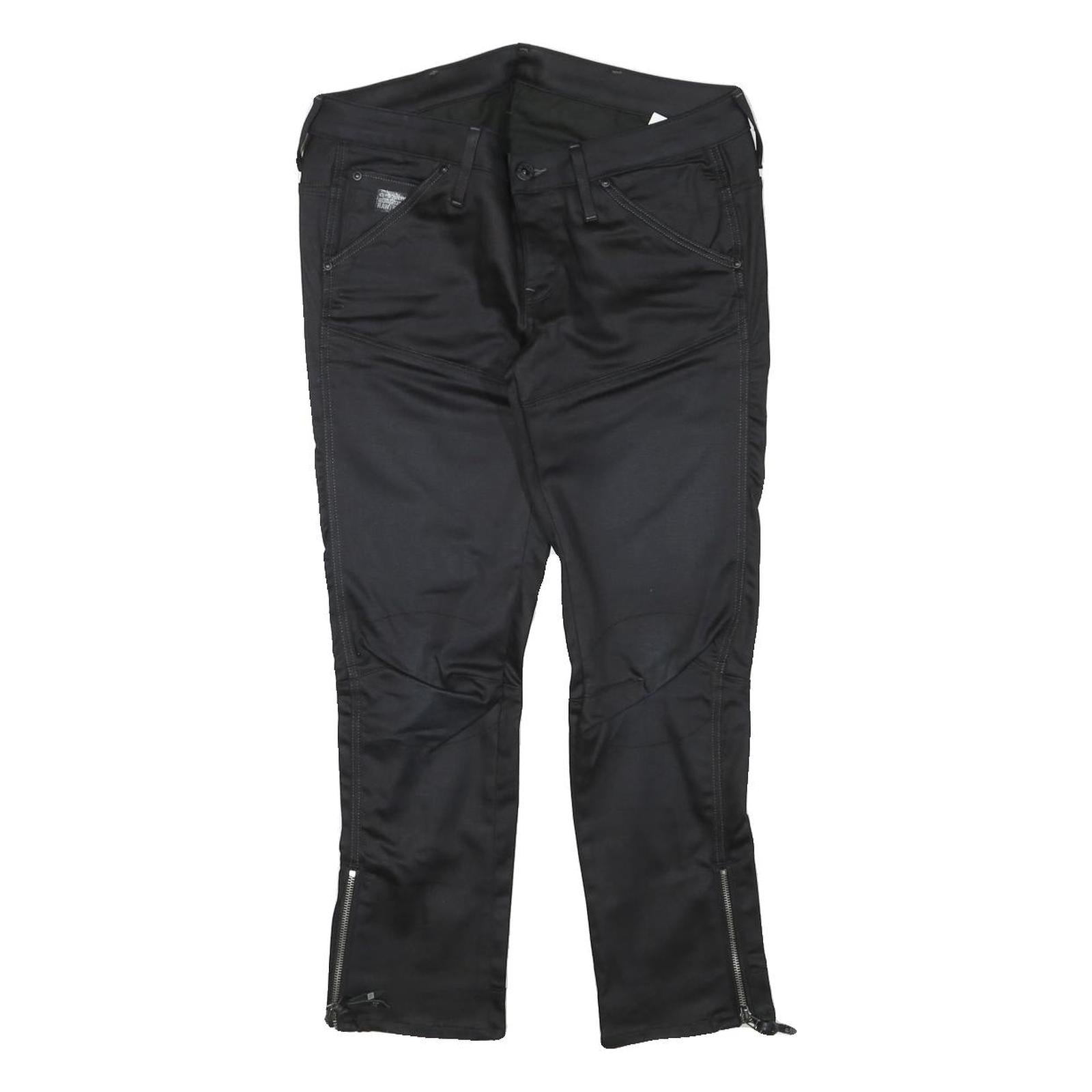 G-STAR Womens Jeans Black Slim Skinny Denim W30 L24 Zipped Hem Cotton Blend Refurbished - N/A refurbished available on Cerqular