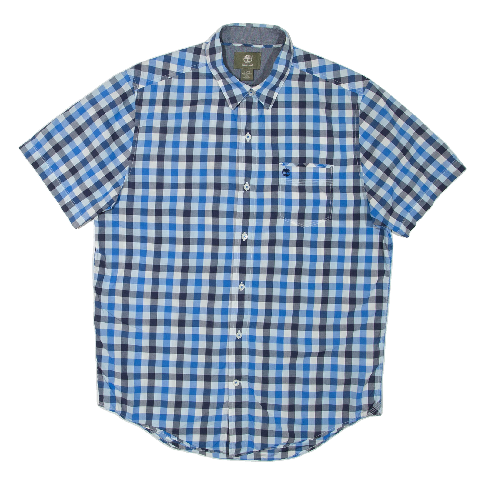 TIMBERLAND Mens Shirt Blue Check M Refurbished - N/A refurbished available on Cerqular