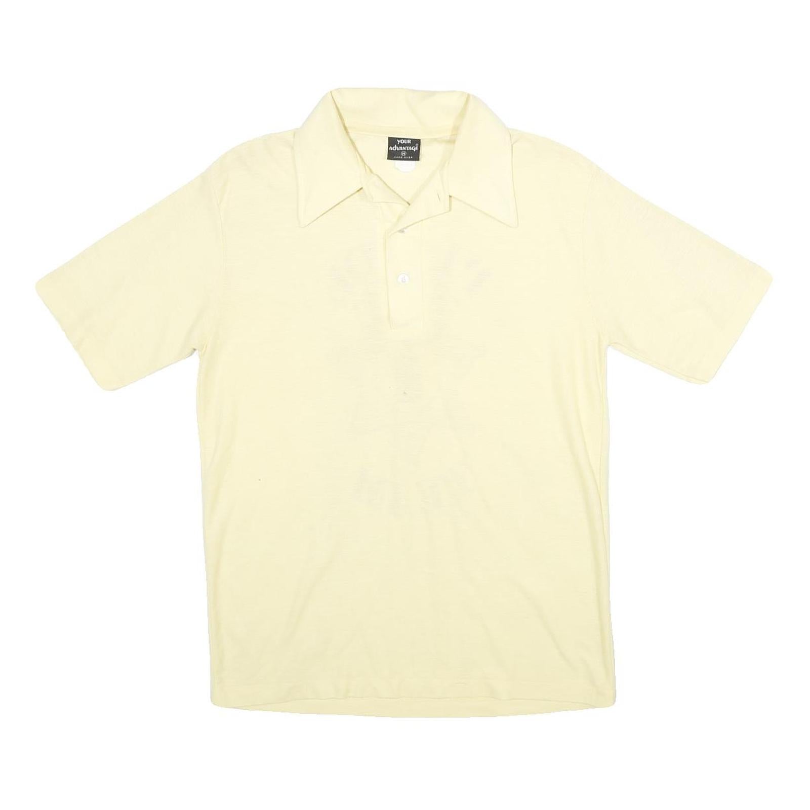 YOUR ADVANTAGE Mens Cream Cotton Blend Polo Shirt M Pistol Team Print Refurbished - N/A refurbished available on Cerqular