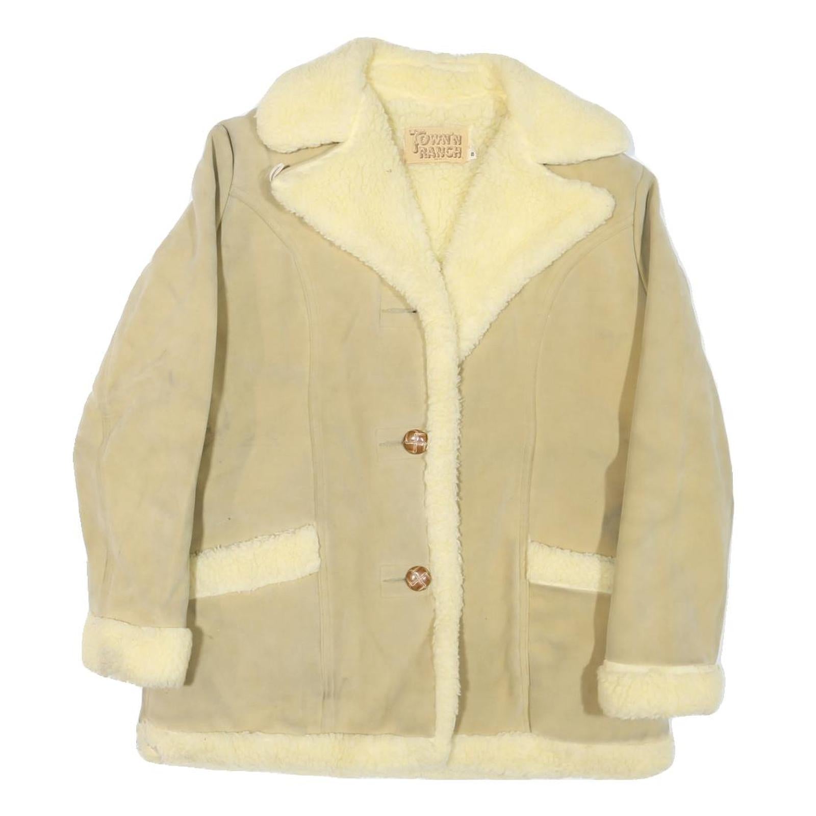 Buy TOWN'N RANCH Womens Beige Cream Button Jacket M Cotton Blend Shearling Style Refurbished - $45.49 TOWN'N RANCH Womens Beige Cream Button Jacket M Cotton Blend Shearling Style Refurbished - N/A refurbished available on Cerqular