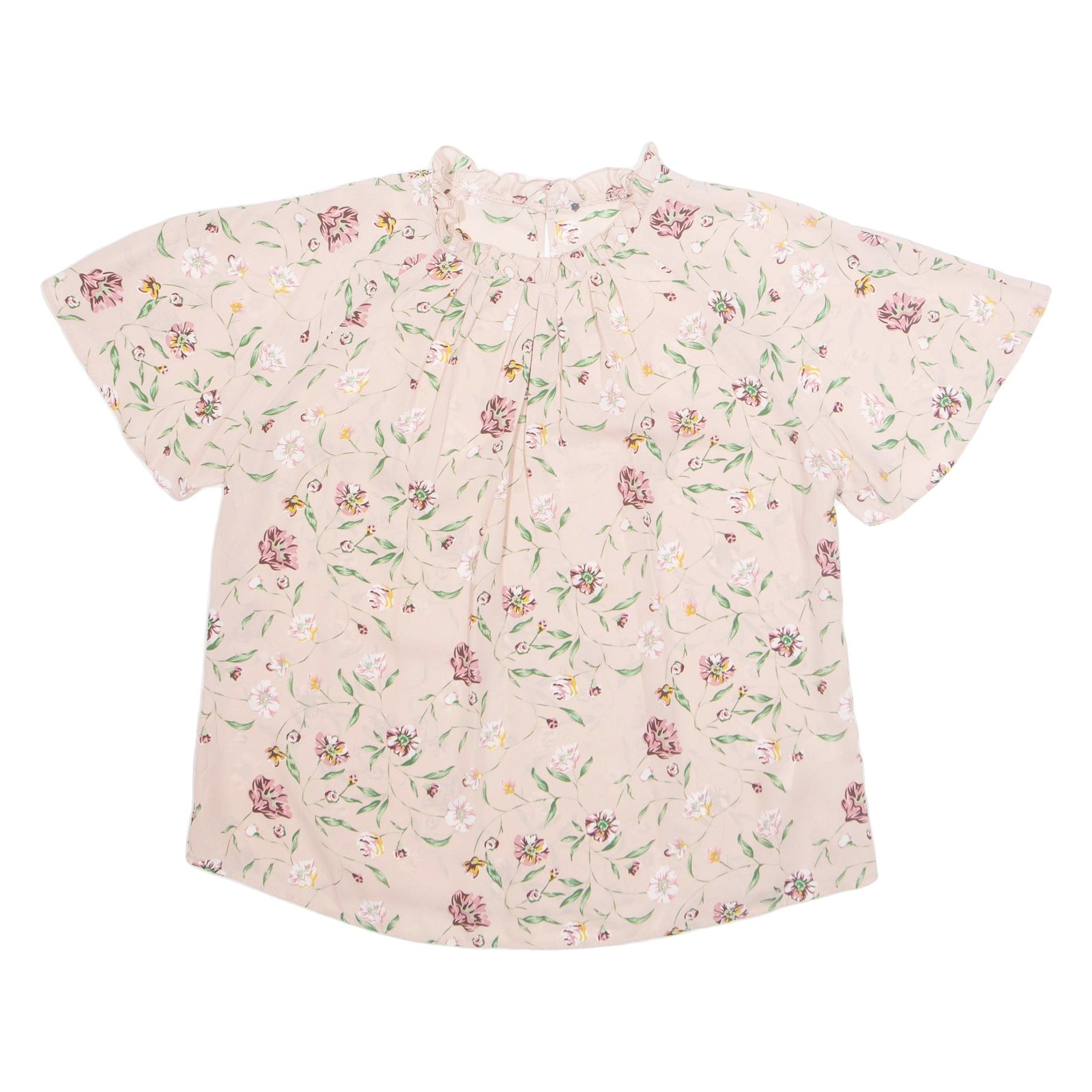 Womens Printed Blouse Pink Floral M Refurbished - N/A refurbished available on Cerqular