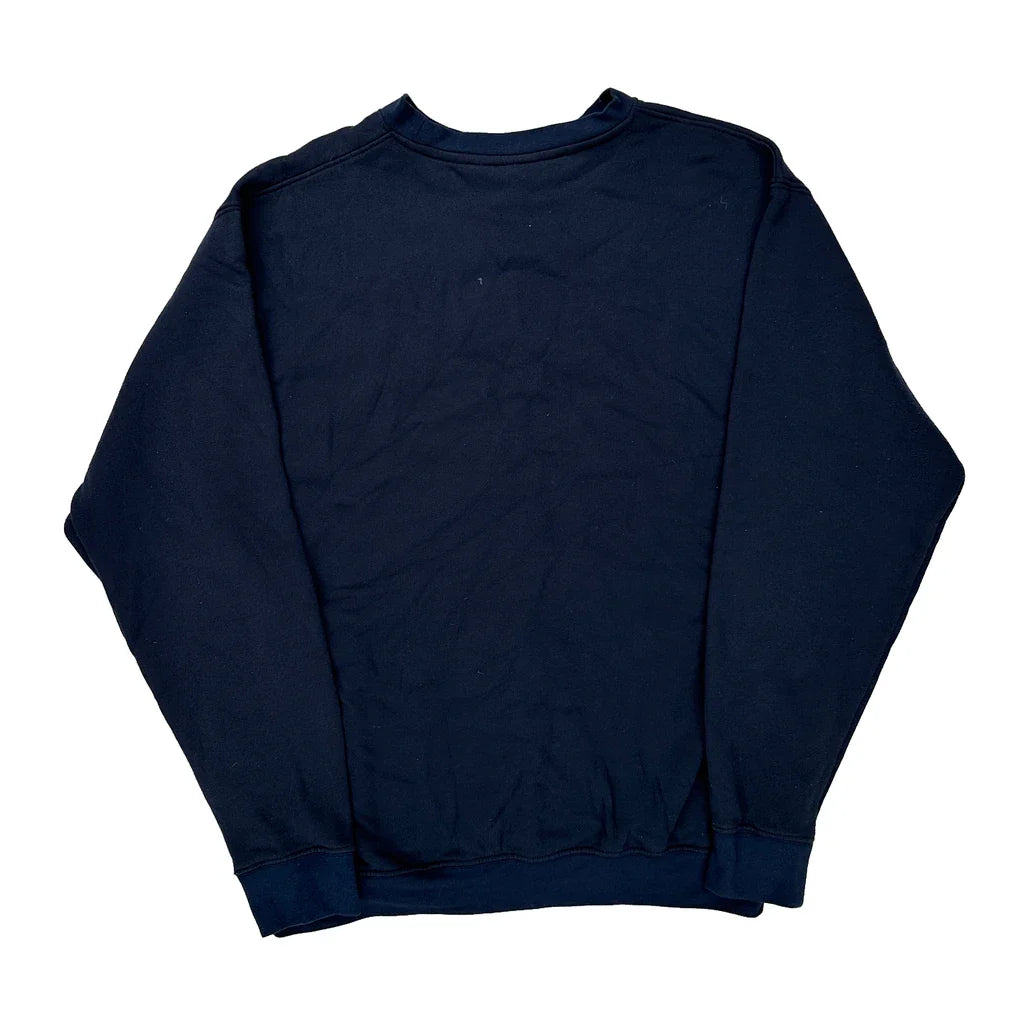 Dickies Sweatshirt - Large Navy Cotton Refurbished - Thrifted (note: this is a term often used to describe second- refurbished available on Cerqular