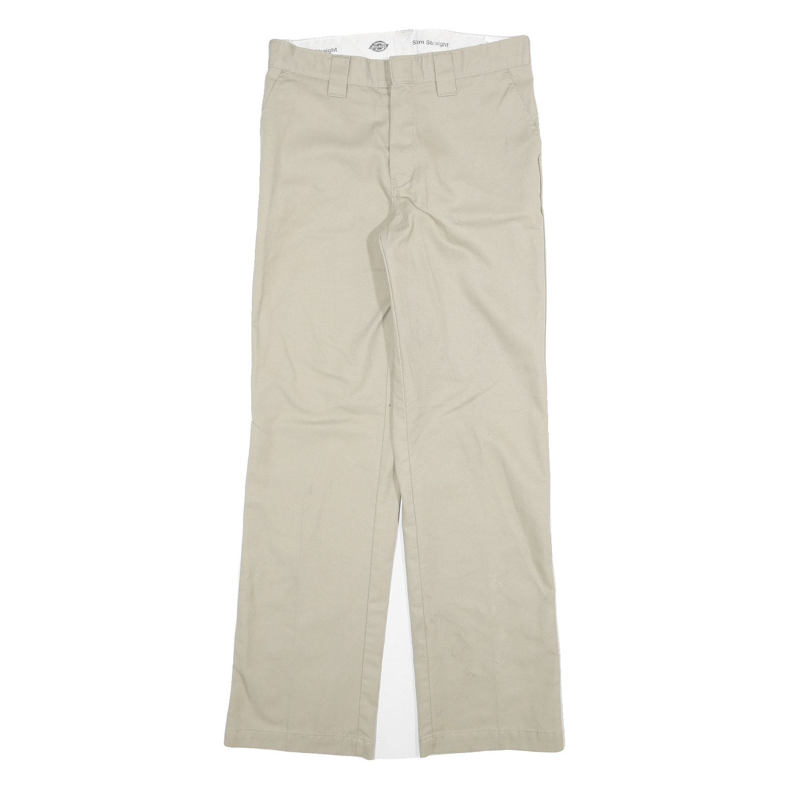 DICKIES Womens Cotton Blend Beige Slim Slim Straight Trousers W28 L28 Workwear Refurbished - N/A refurbished available on Cerqular