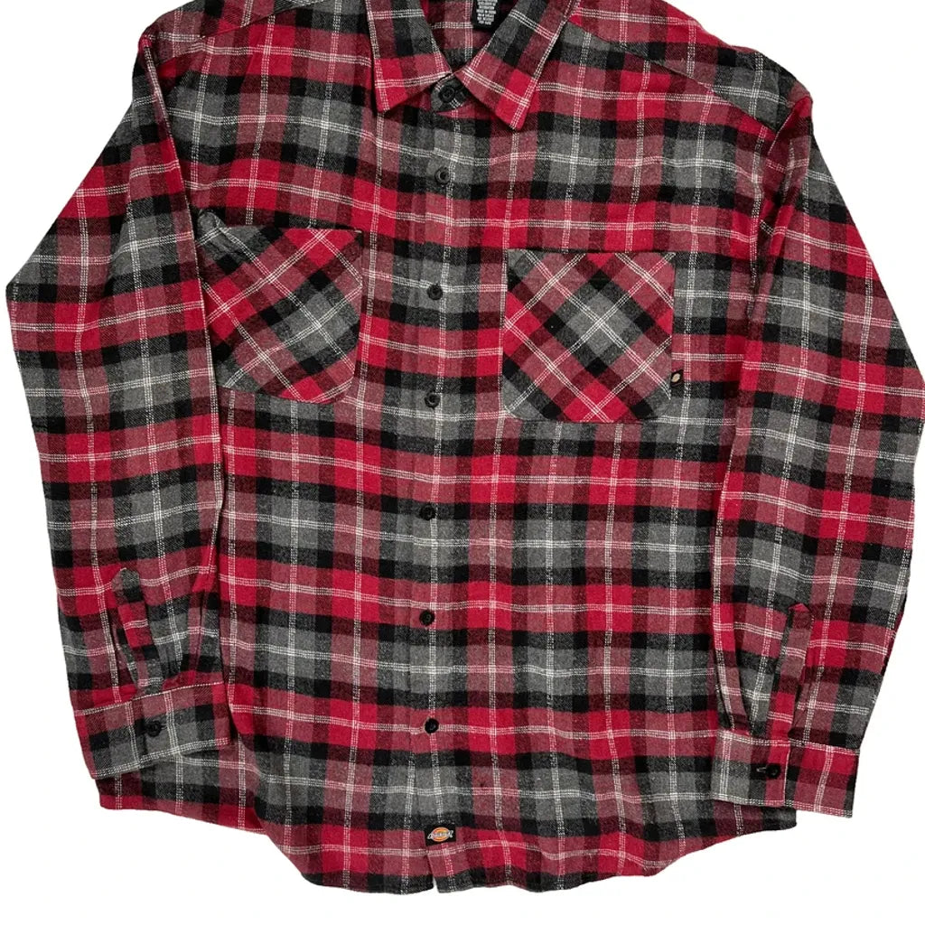 Buy Dickies Checked Flannel Shirt - 2XL Black Cotton Refurbished - $33.49 Dickies Checked Flannel Shirt - 2XL Black Cotton Refurbished - Thrifted (note: this is a term often used to describe second- refurbished available on Cerqular