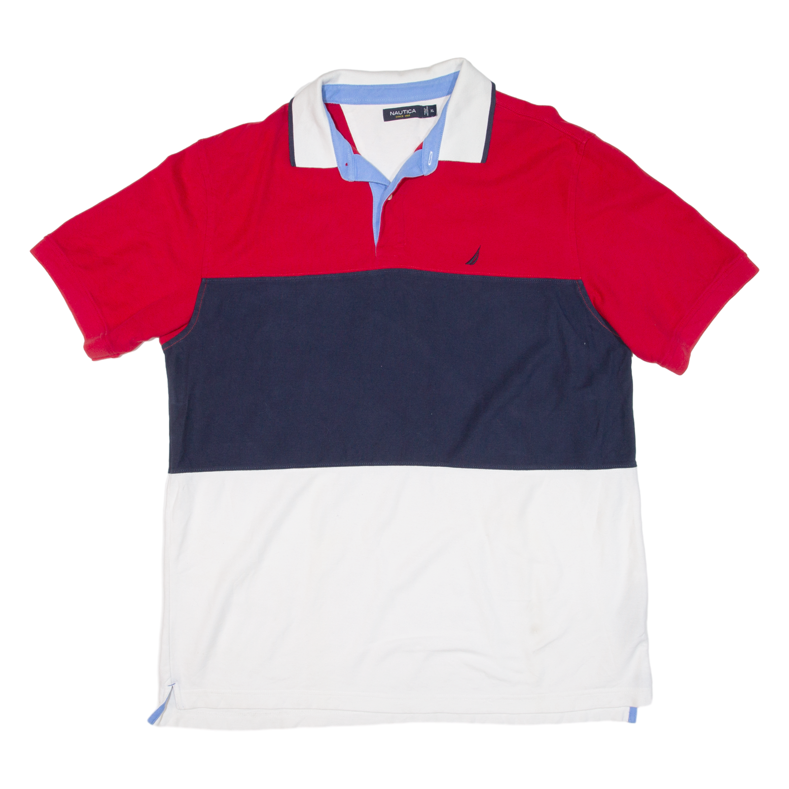 NAUTICA Mens Polo Shirt Blue XL Refurbished - N/A refurbished available on Cerqular
